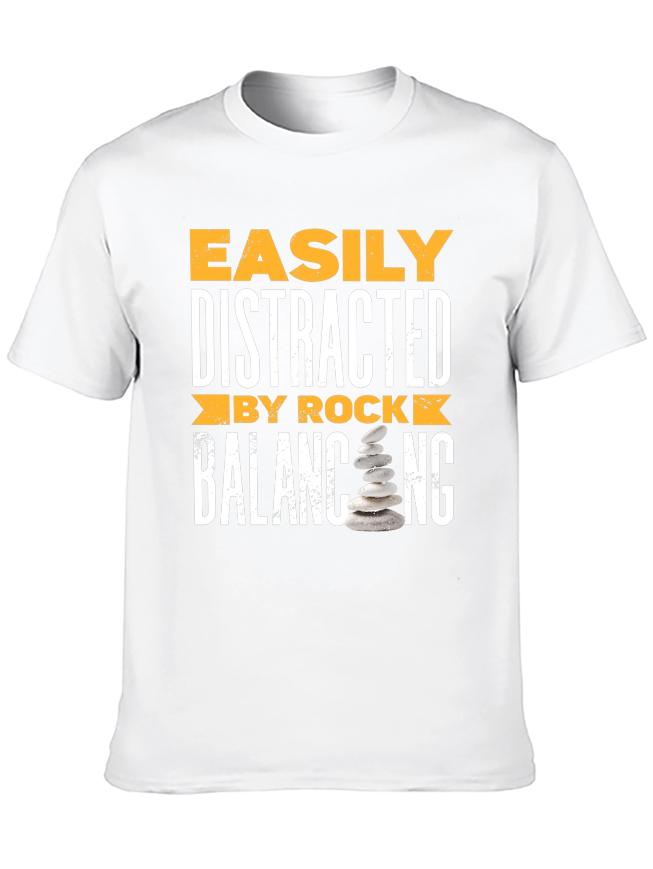 Distracted by Rock Balancing T-Shirt