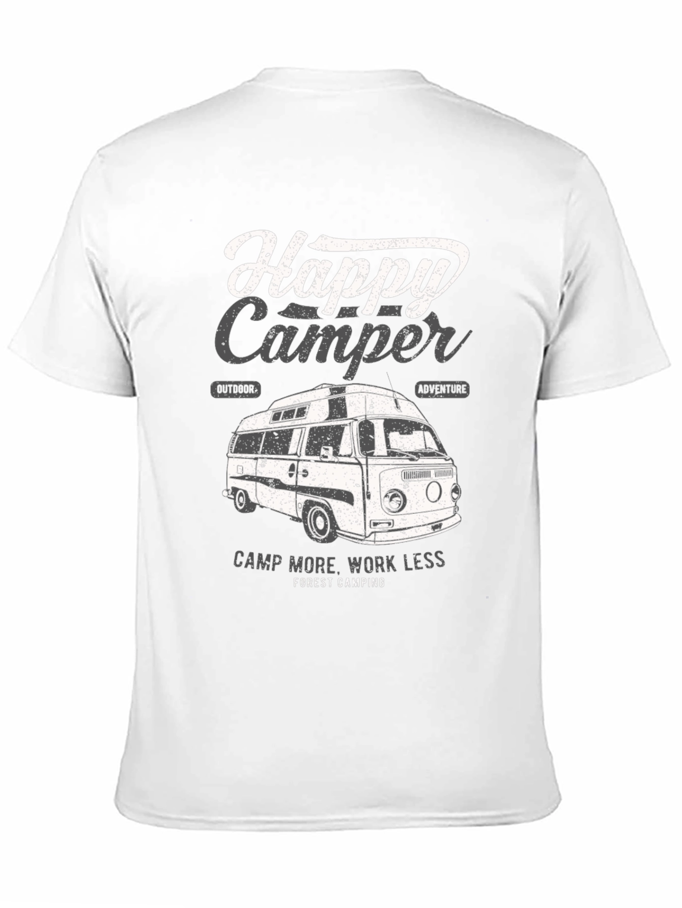 Happy Camper T-Shirt - Camping Adventure