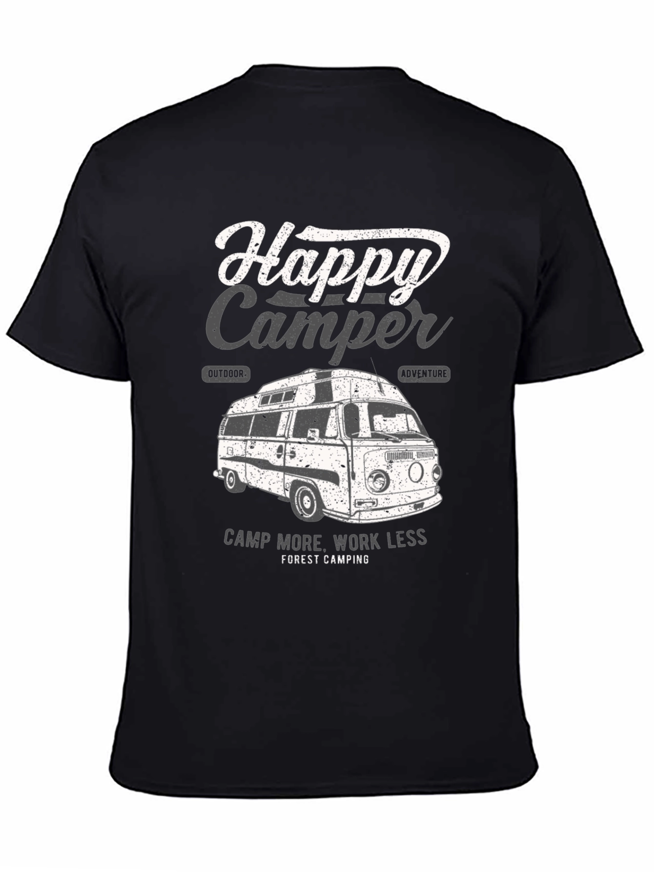 Happy Camper T-Shirt - Camping Adventure