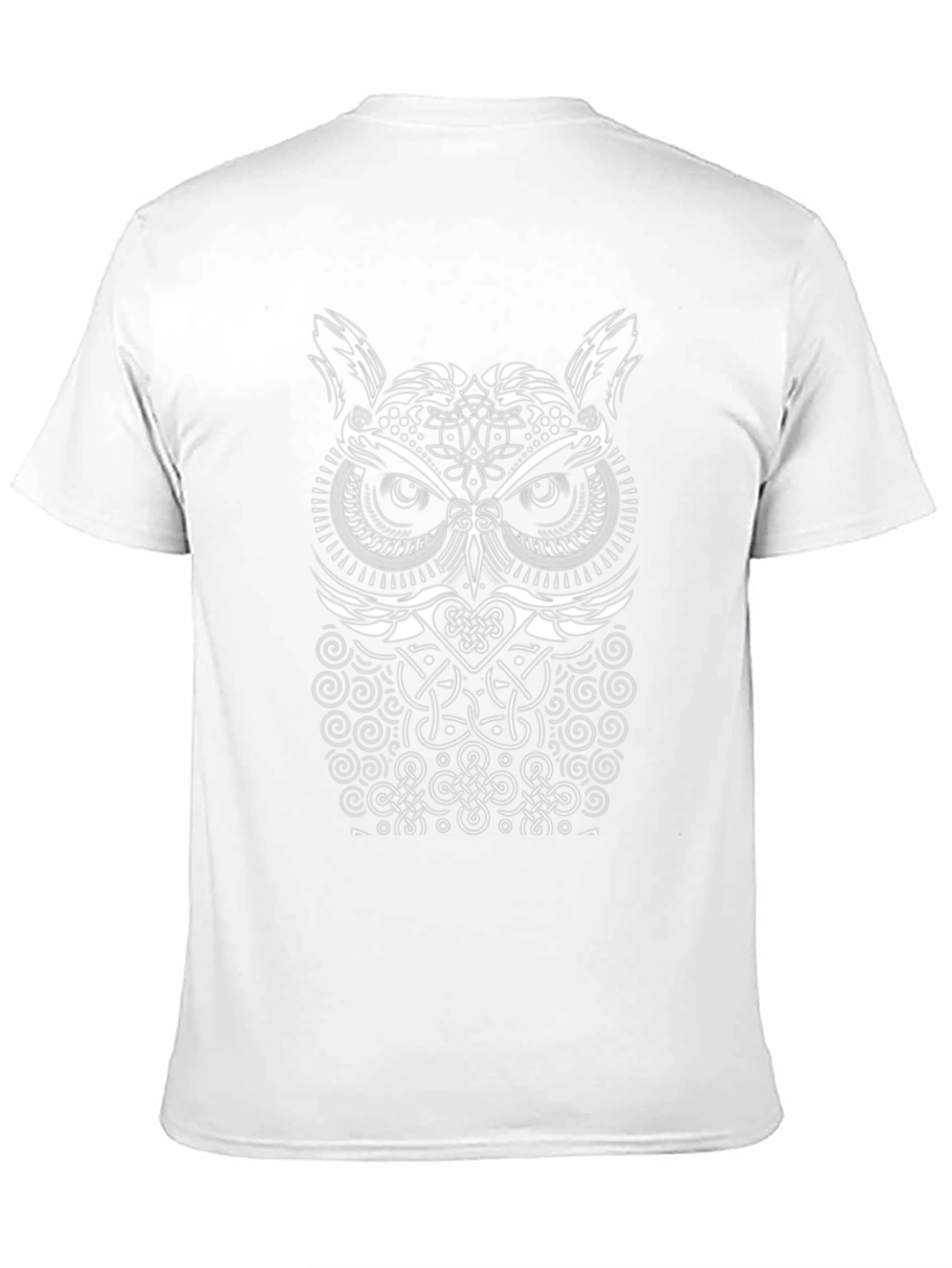 Celtic Owl T-Shirt - Intricate Knot Design