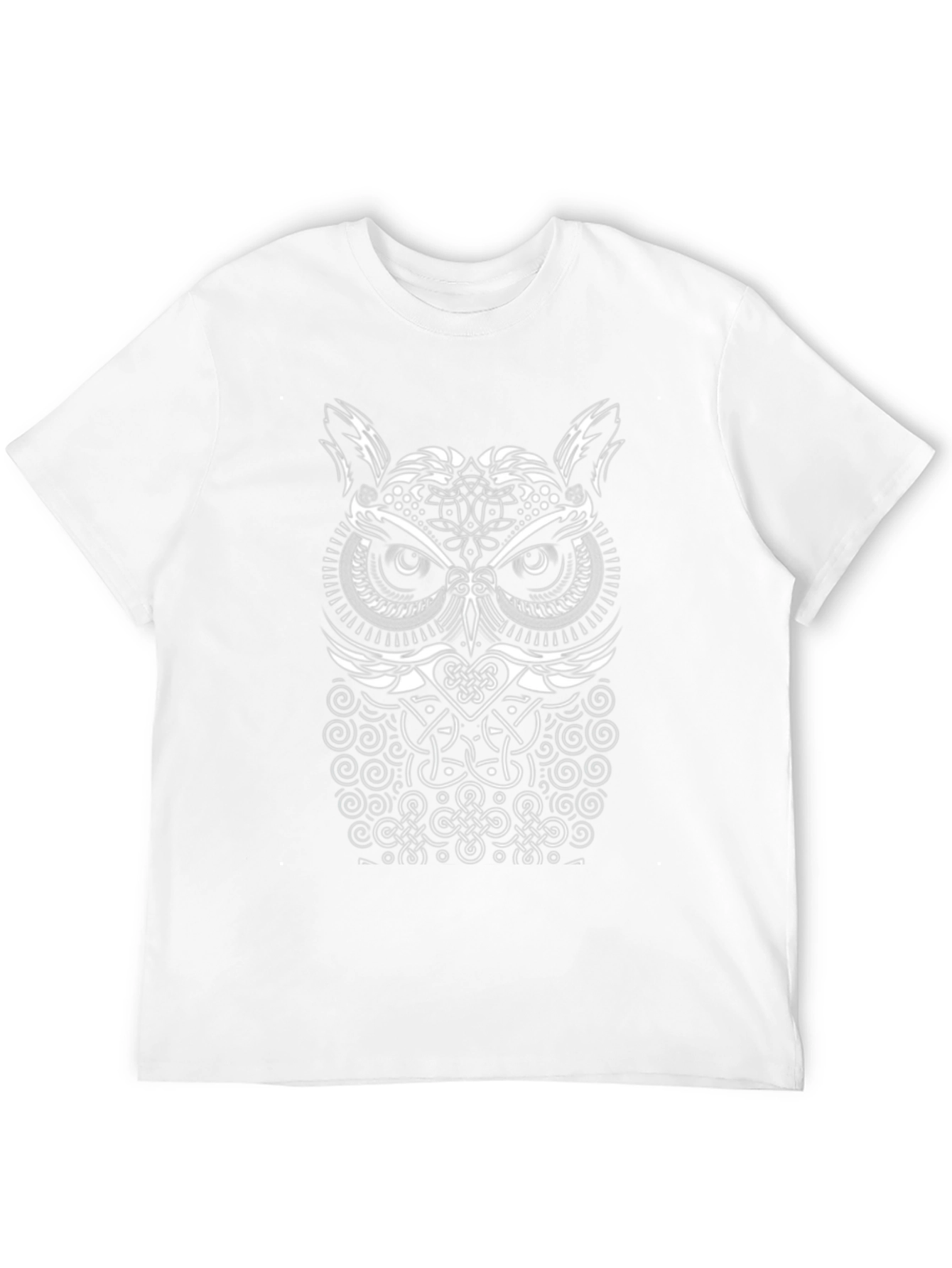 Celtic Owl T-Shirt - Intricate Knot Design