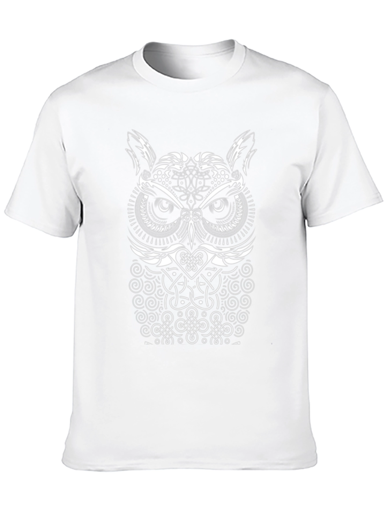 Celtic Owl T-Shirt - Intricate Knot Design