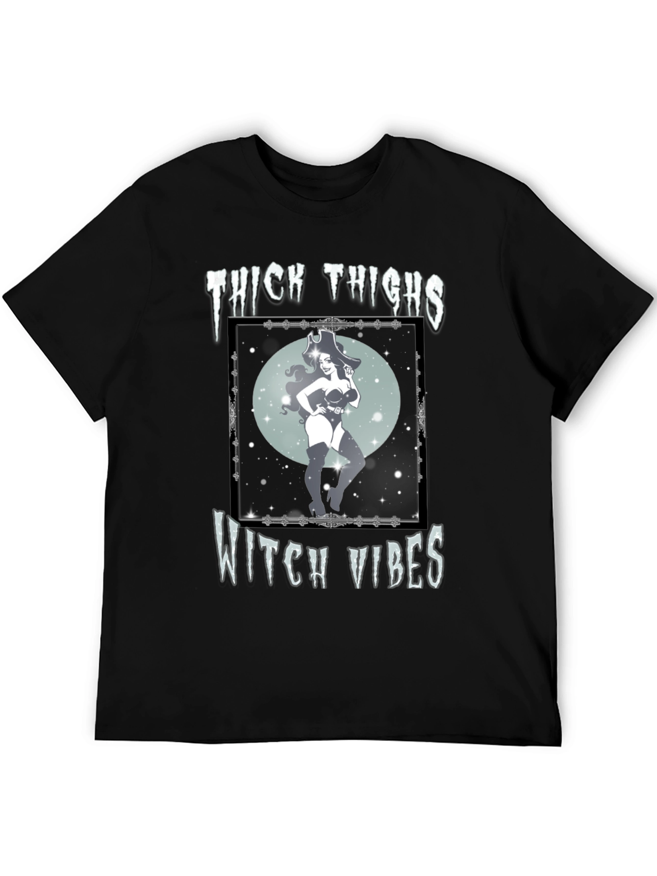 Thick Thighs Witch Vibes Graphic Tee