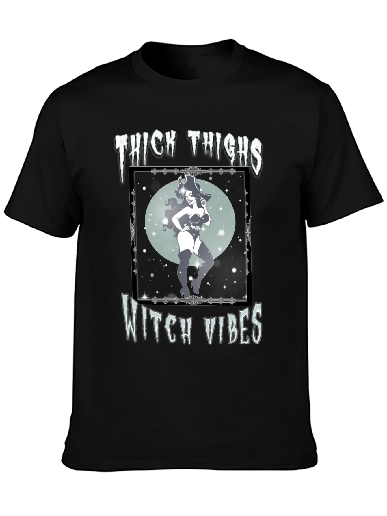 Thick Thighs Witch Vibes Graphic Tee