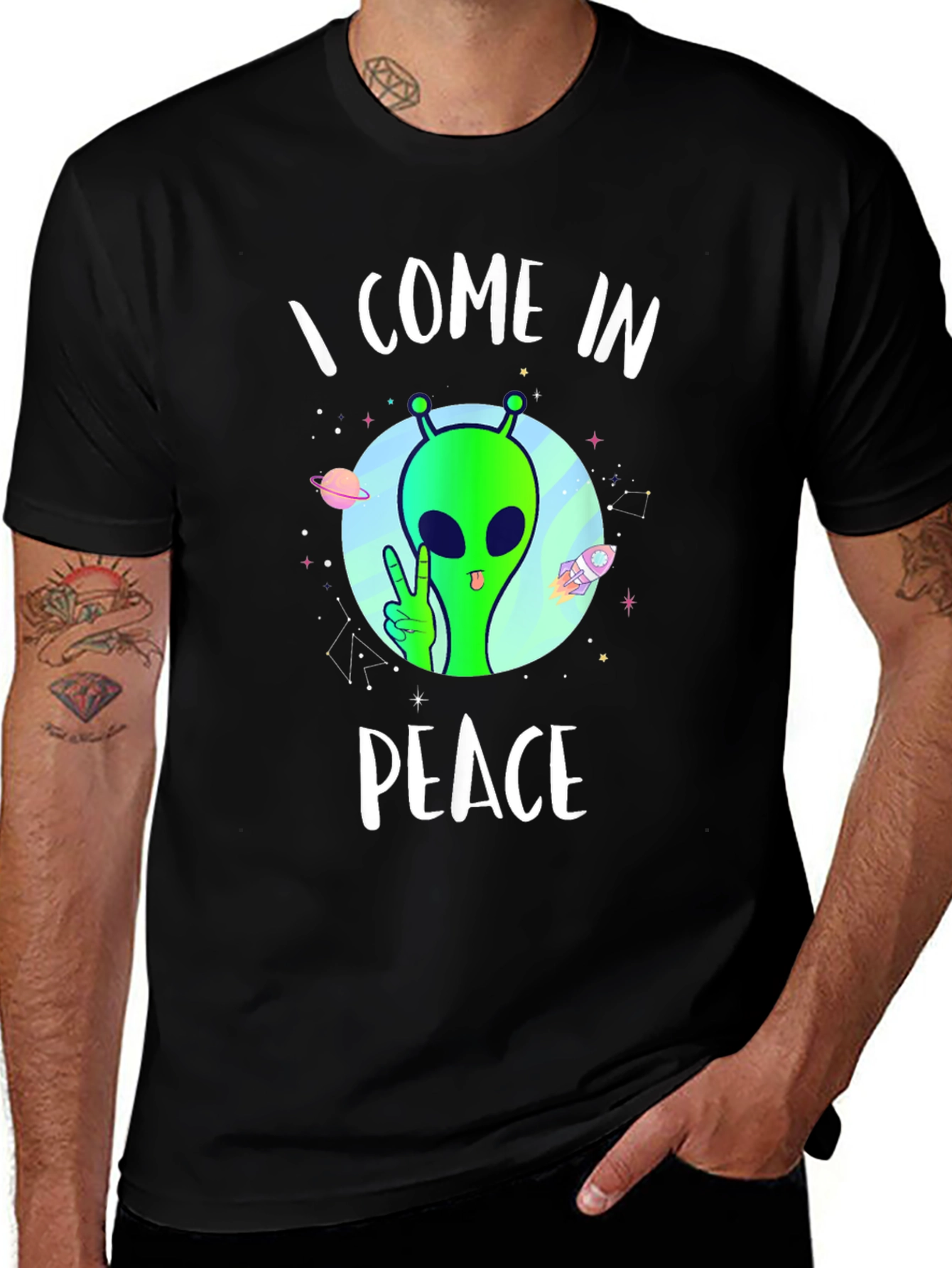 I Come In Peace Alien T-Shirt
