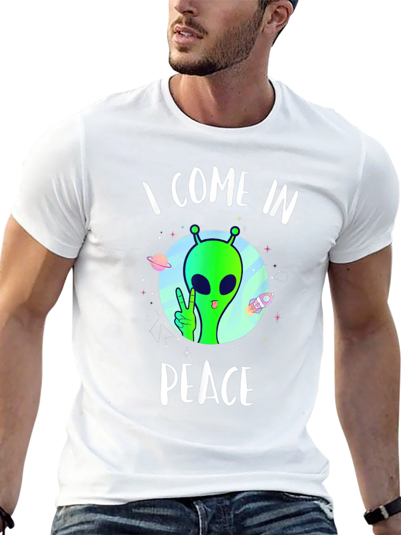 I Come In Peace Alien T-Shirt
