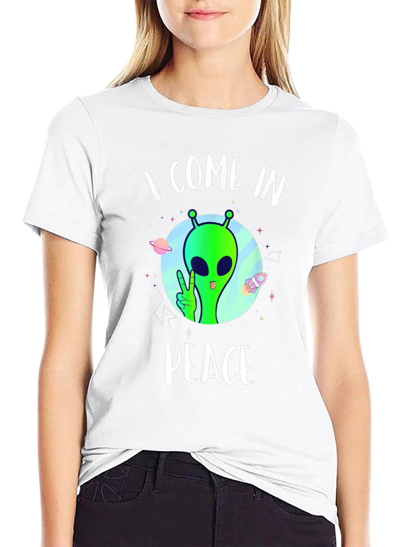 I Come In Peace Alien T-Shirt