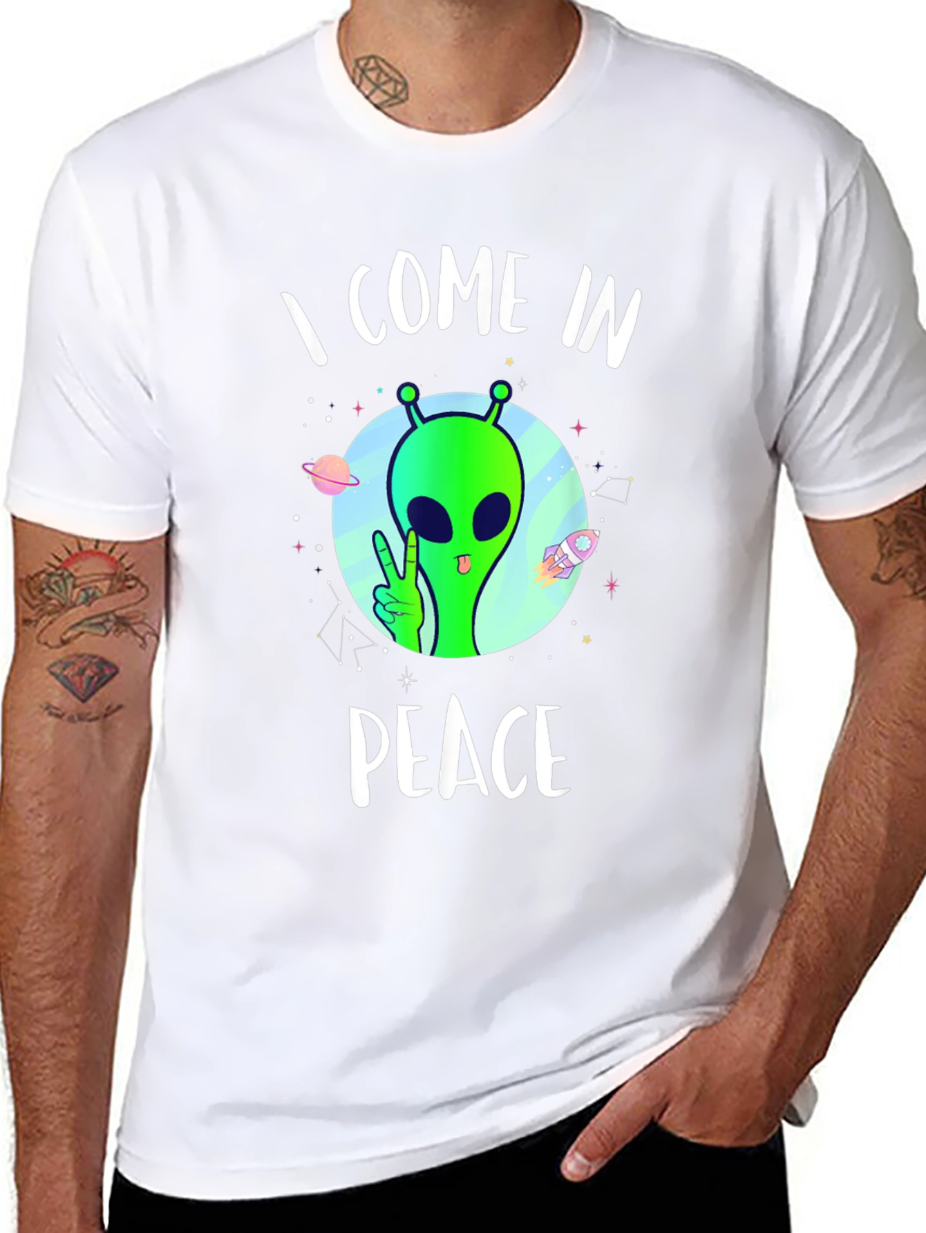 I Come In Peace Alien T-Shirt