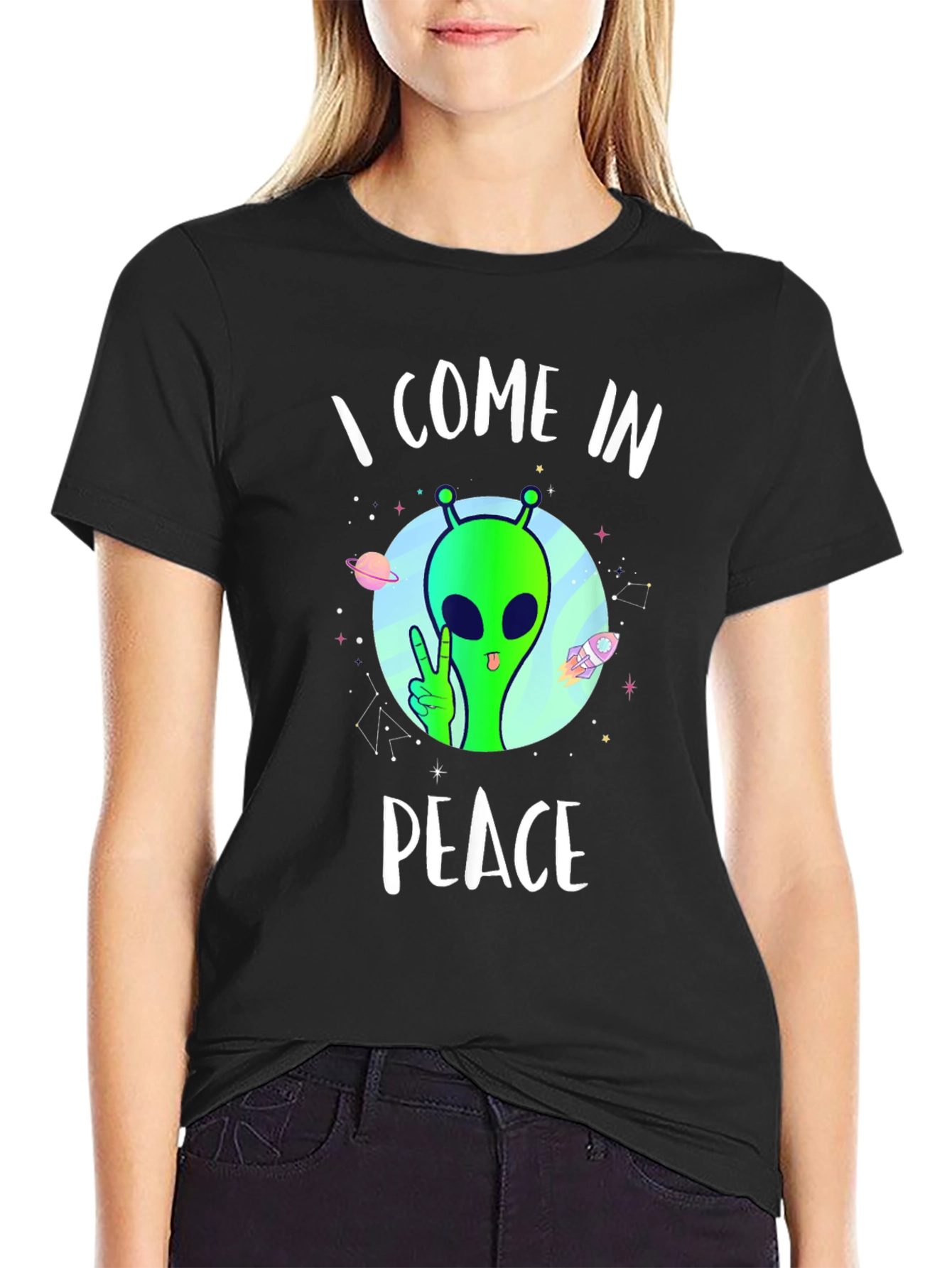 I Come In Peace Alien T-Shirt