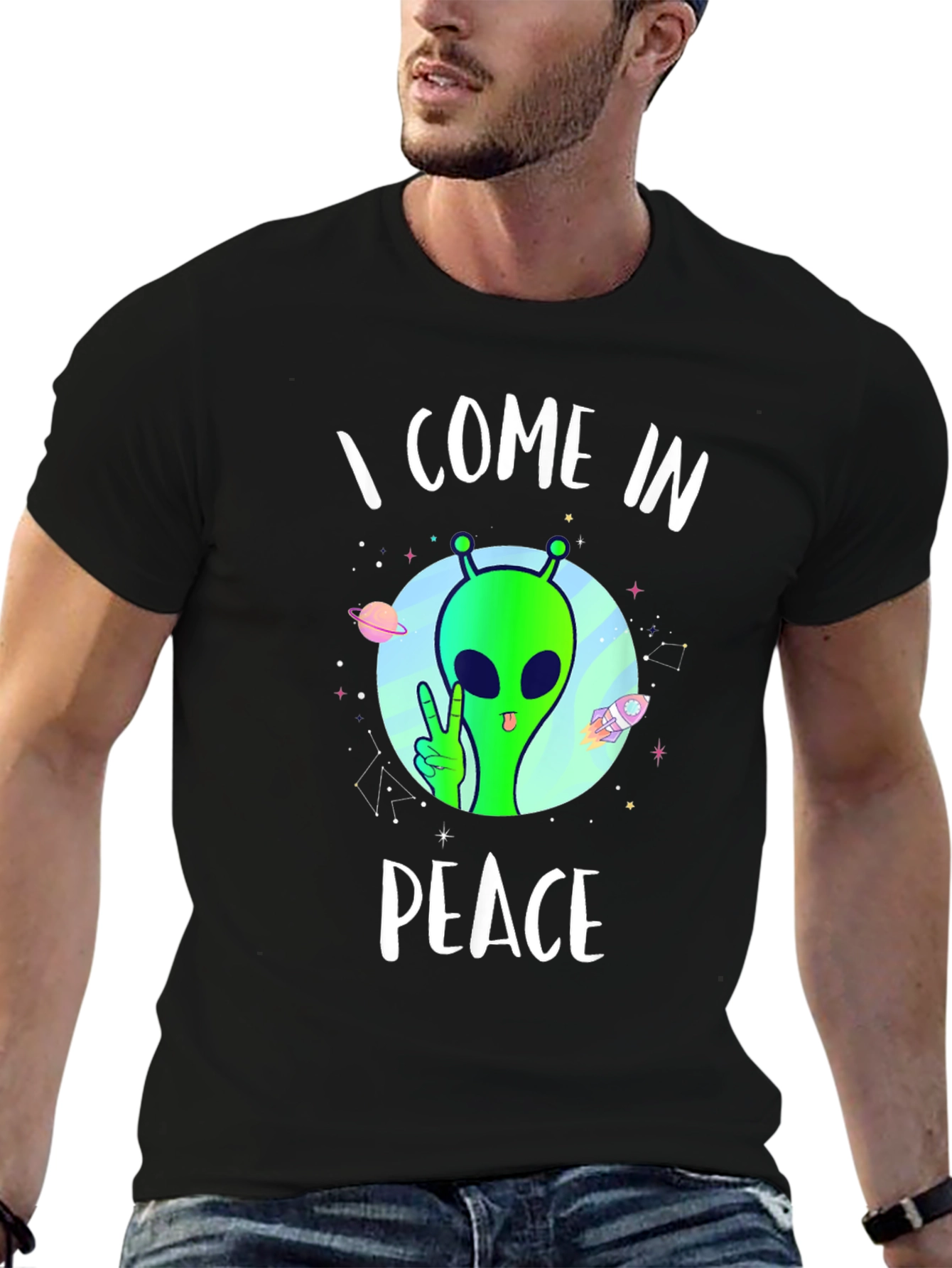 I Come In Peace Alien T-Shirt