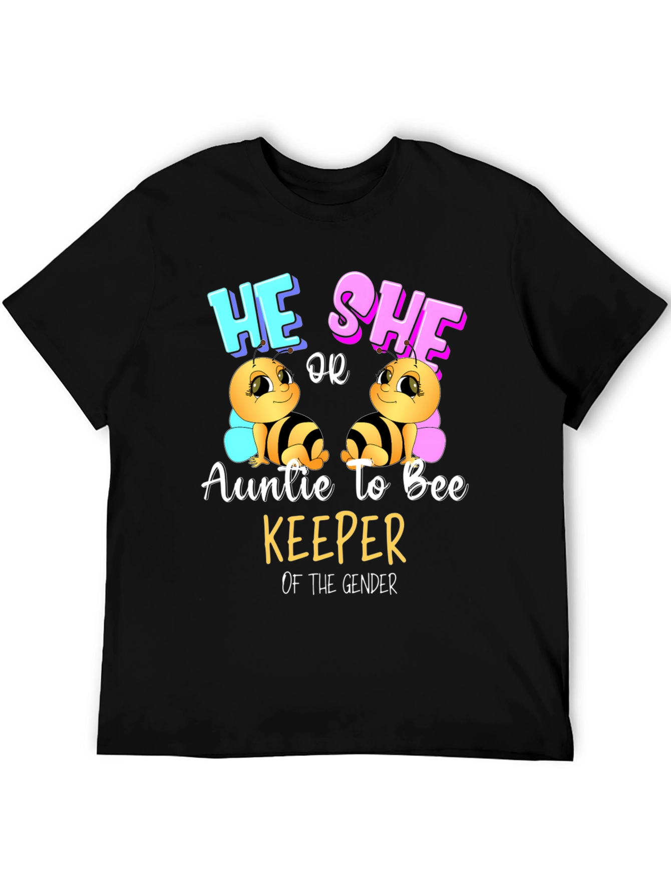 Auntie to Bee Keeper Gender Reveal T-Shirt