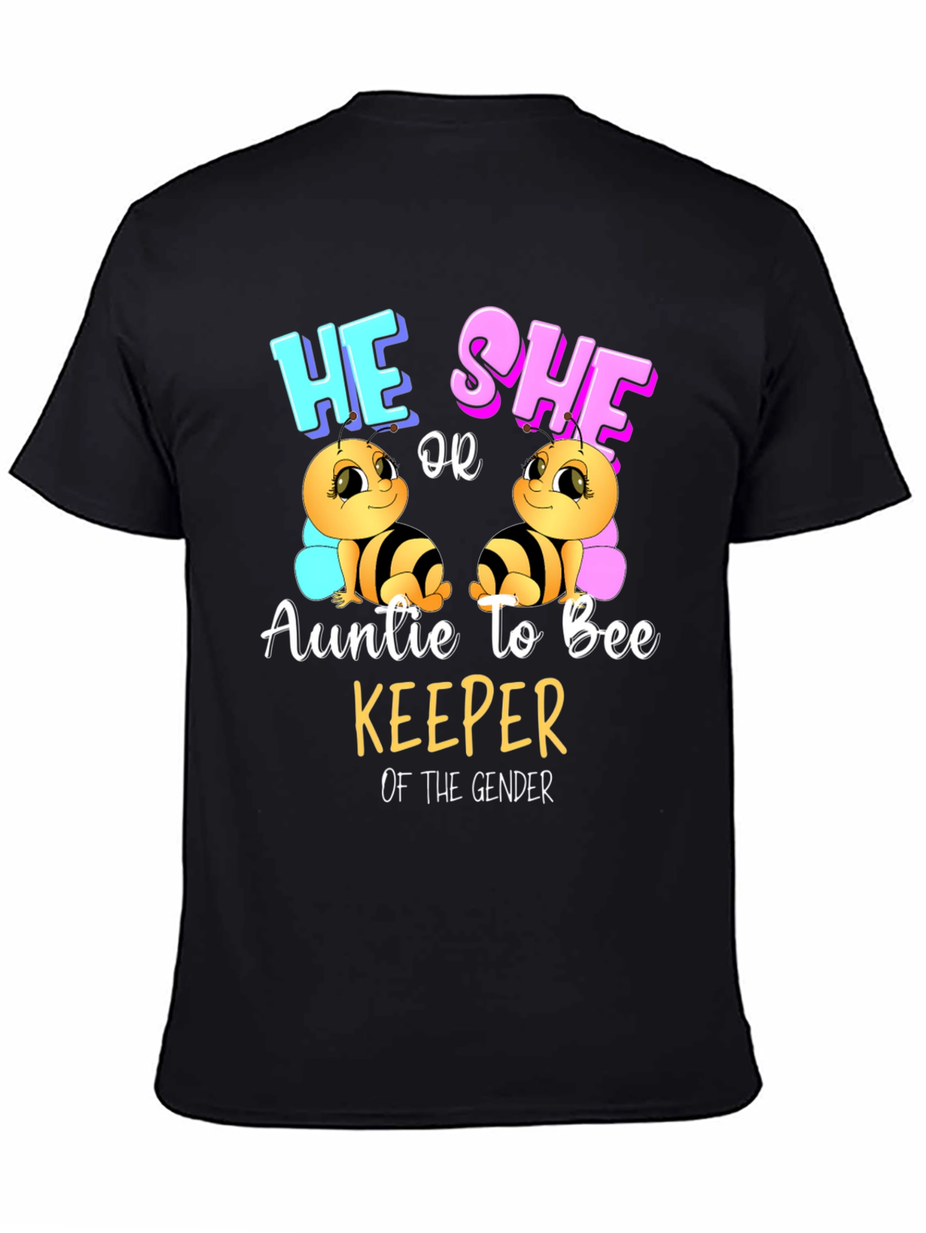 Auntie to Bee Keeper Gender Reveal T-Shirt