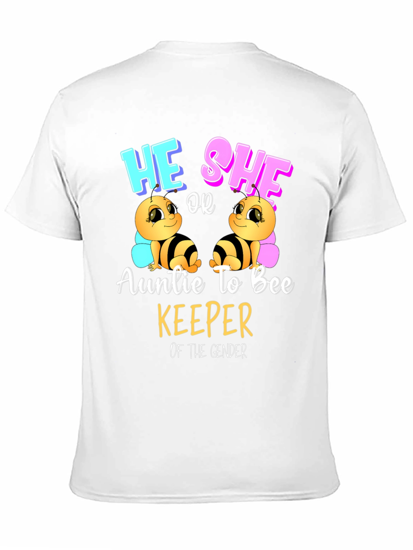 Auntie to Bee Keeper Gender Reveal T-Shirt