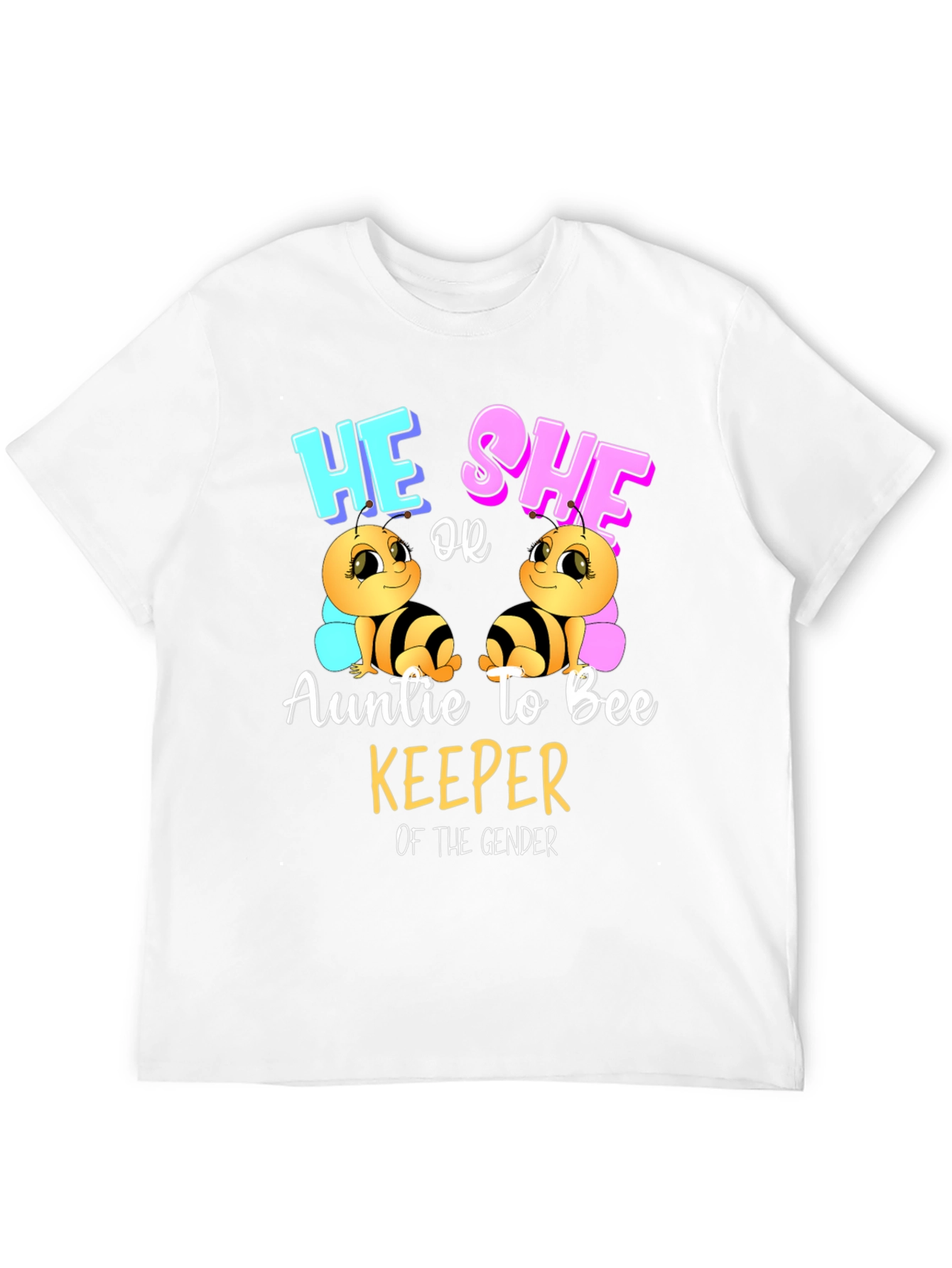 Auntie to Bee Keeper Gender Reveal T-Shirt