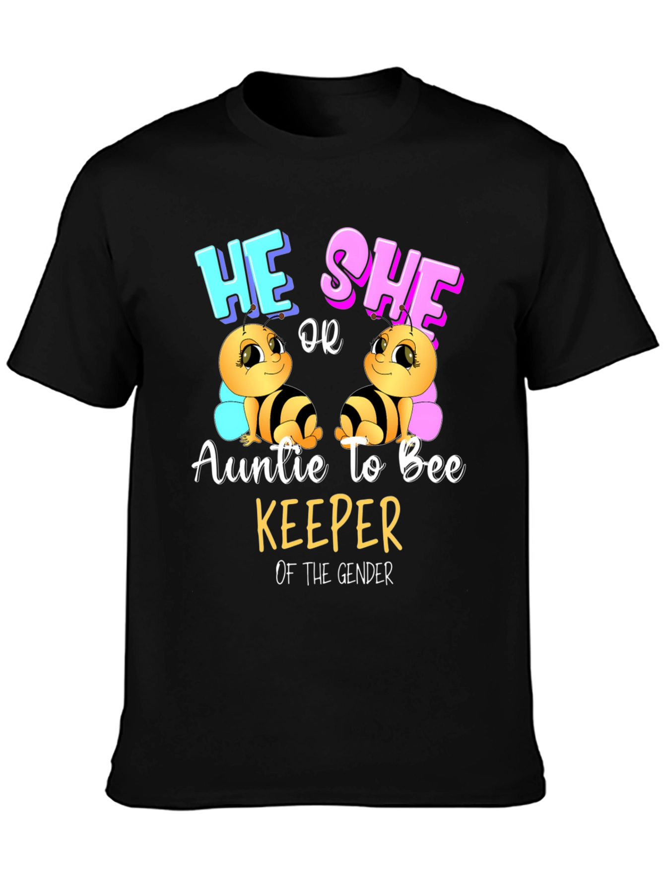 Auntie to Bee Keeper Gender Reveal T-Shirt