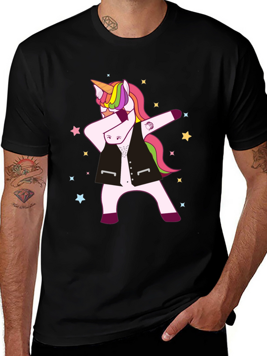Dabbing Unicorn Graphic Tee - Rocker Style