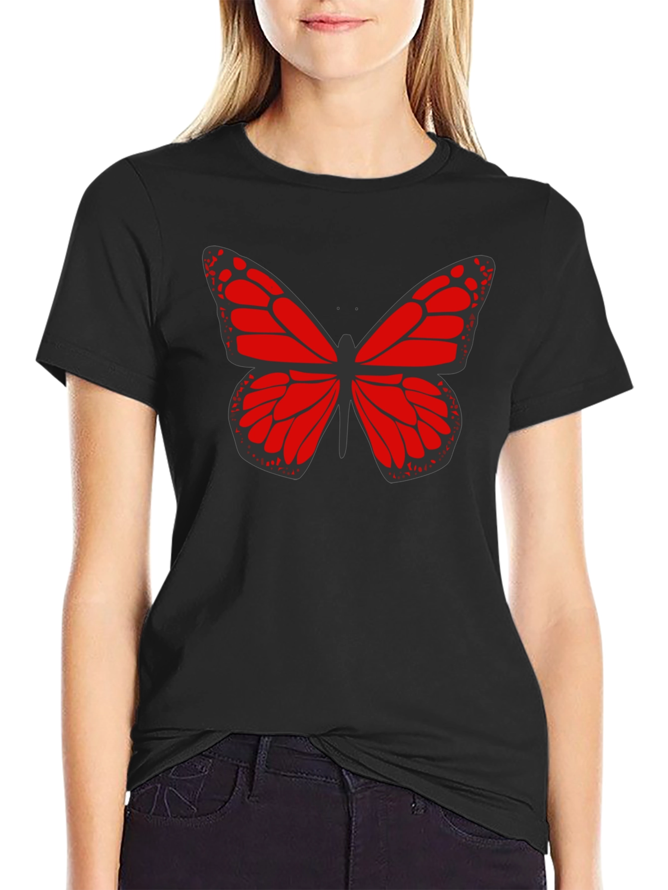 Butterfly Graphic Print Tee