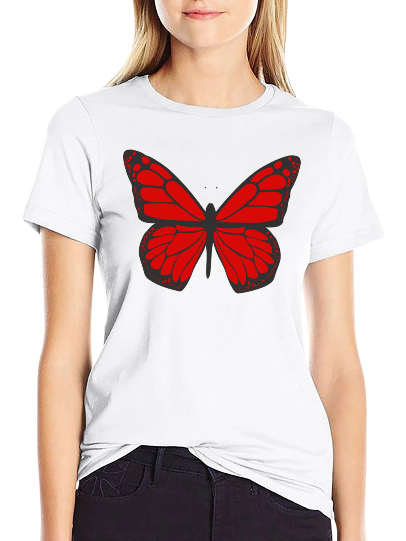 Butterfly Graphic Print Tee