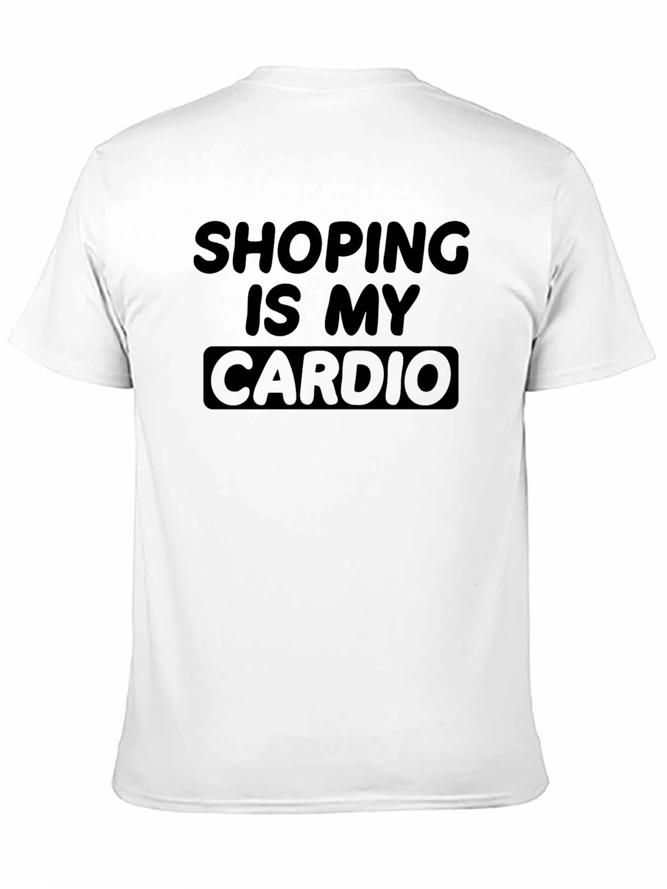 Shopping Is My Cardio Black T-Shirt