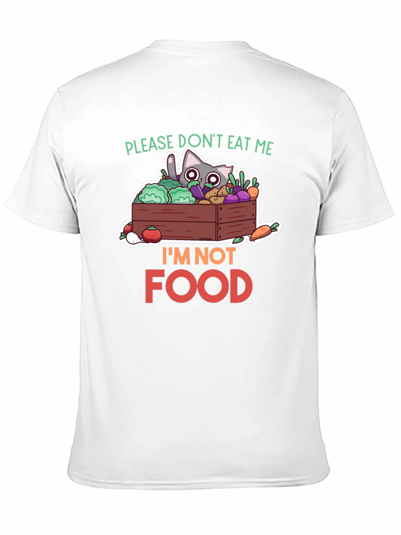 Dont Eat Me Cat T-Shirt - Vegan Funny Tee