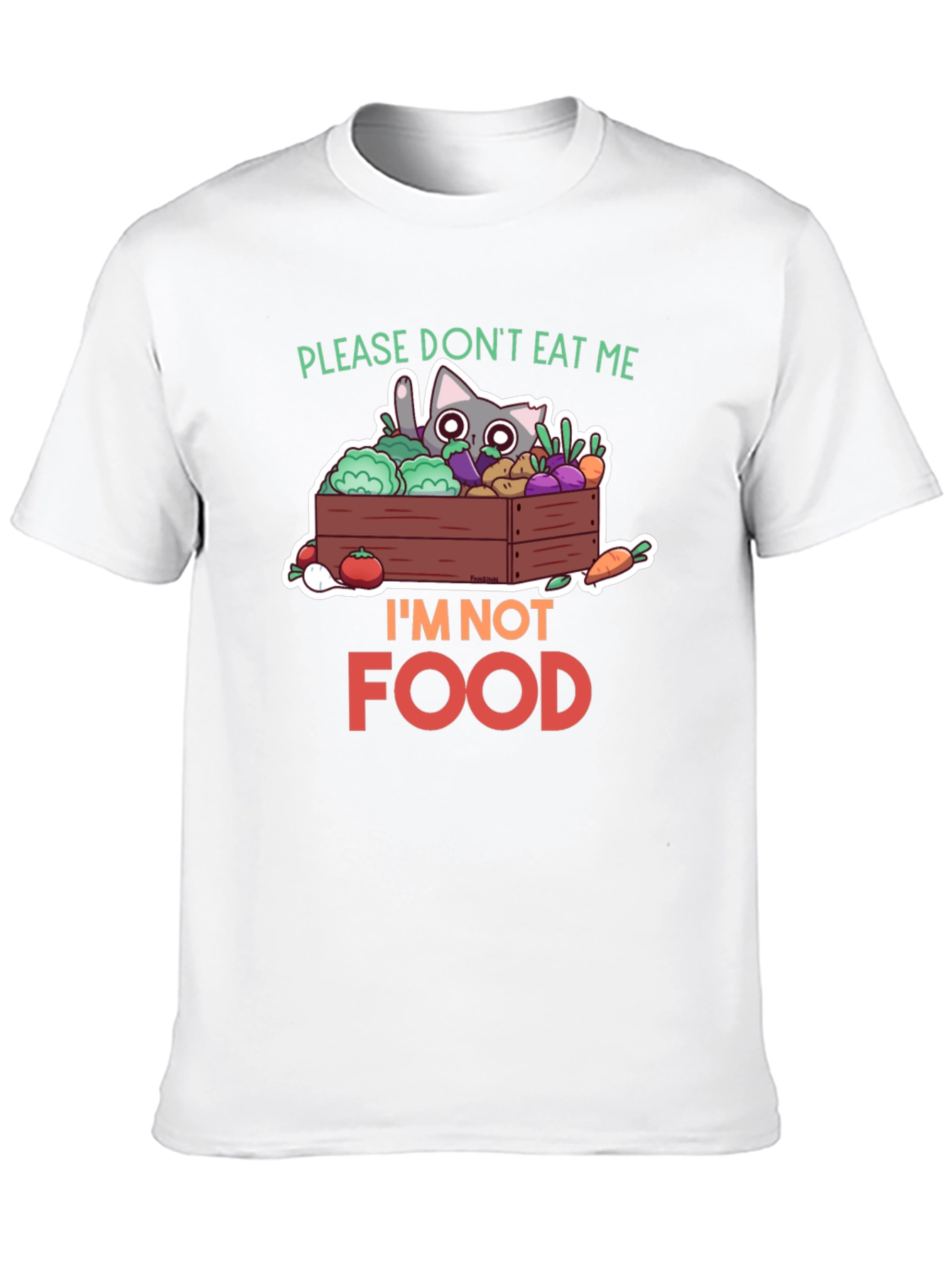 Dont Eat Me Cat T-Shirt - Vegan Funny Tee