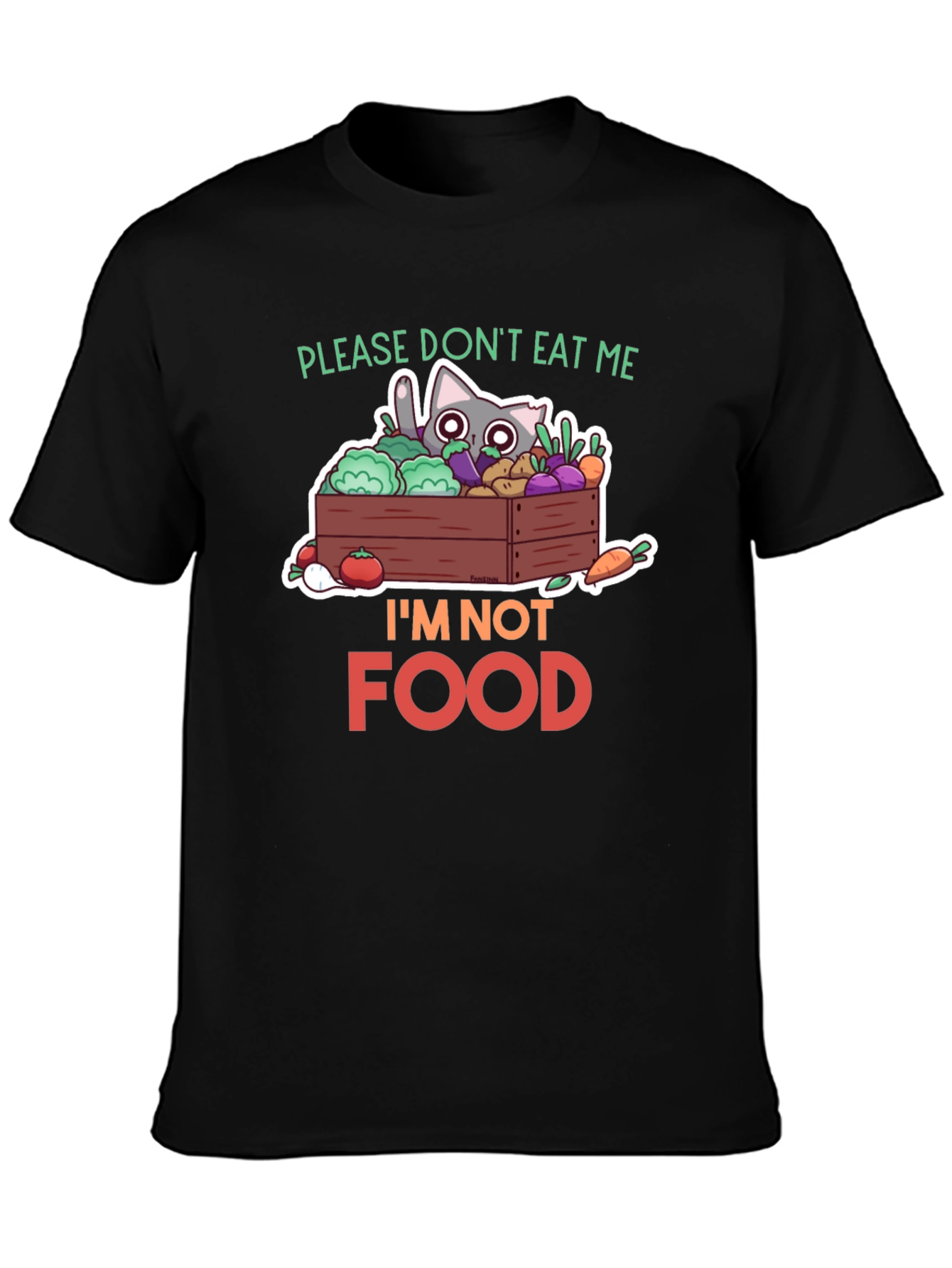 Dont Eat Me Cat T-Shirt - Vegan Funny Tee