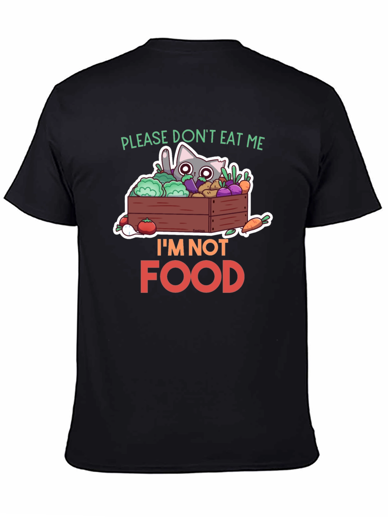 Dont Eat Me Cat T-Shirt - Vegan Funny Tee