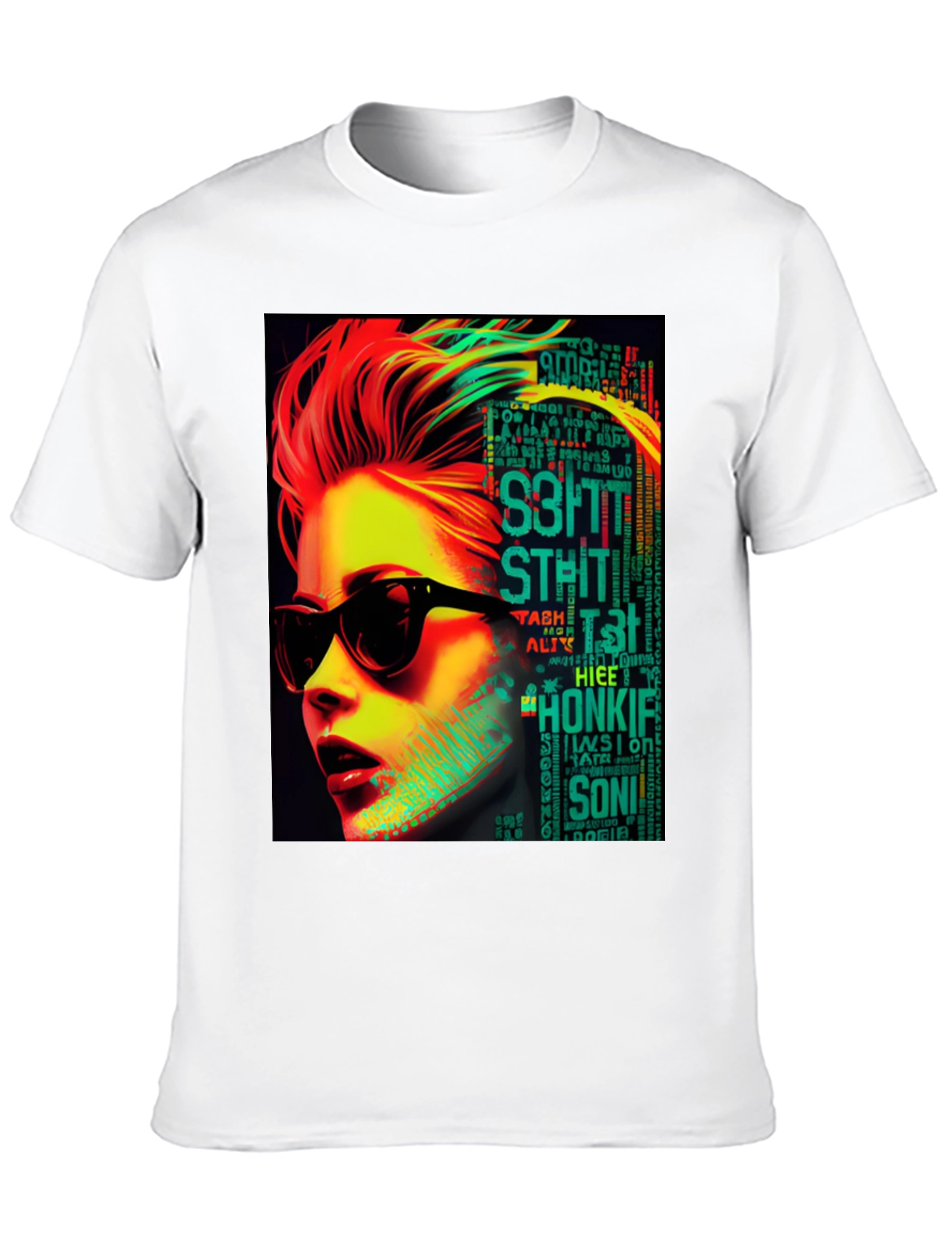 Retro Pop Art T-Shirt - Woman with Sunglasses