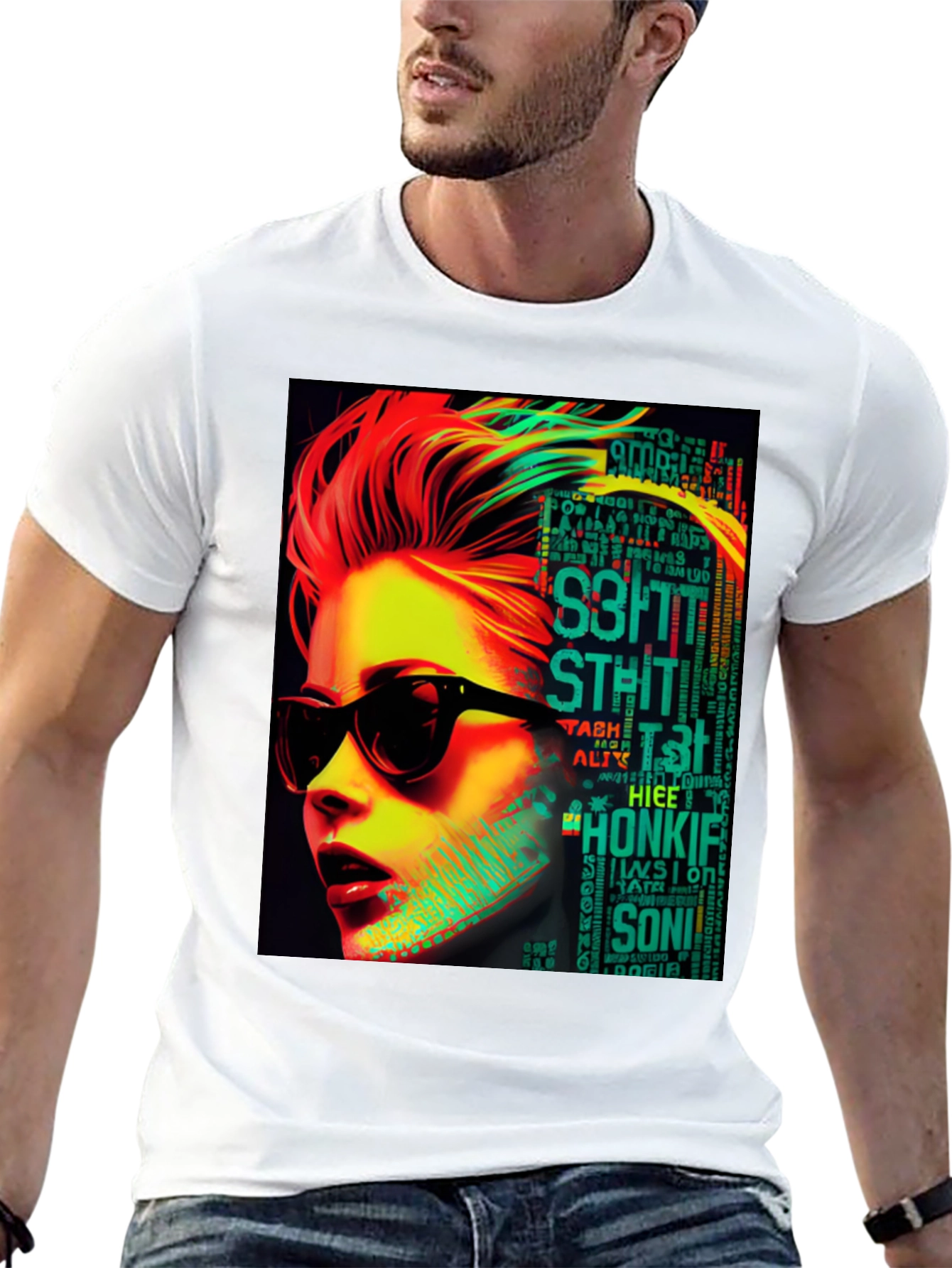 Retro Pop Art T-Shirt - Woman with Sunglasses