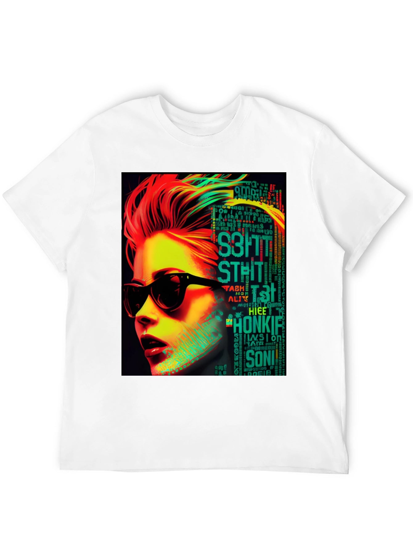 Retro Pop Art T-Shirt - Woman with Sunglasses