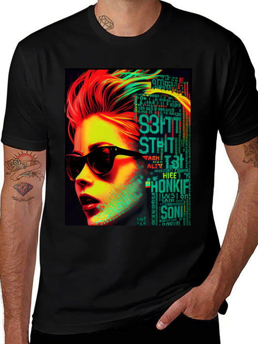 Retro Pop Art T-Shirt - Woman with Sunglasses