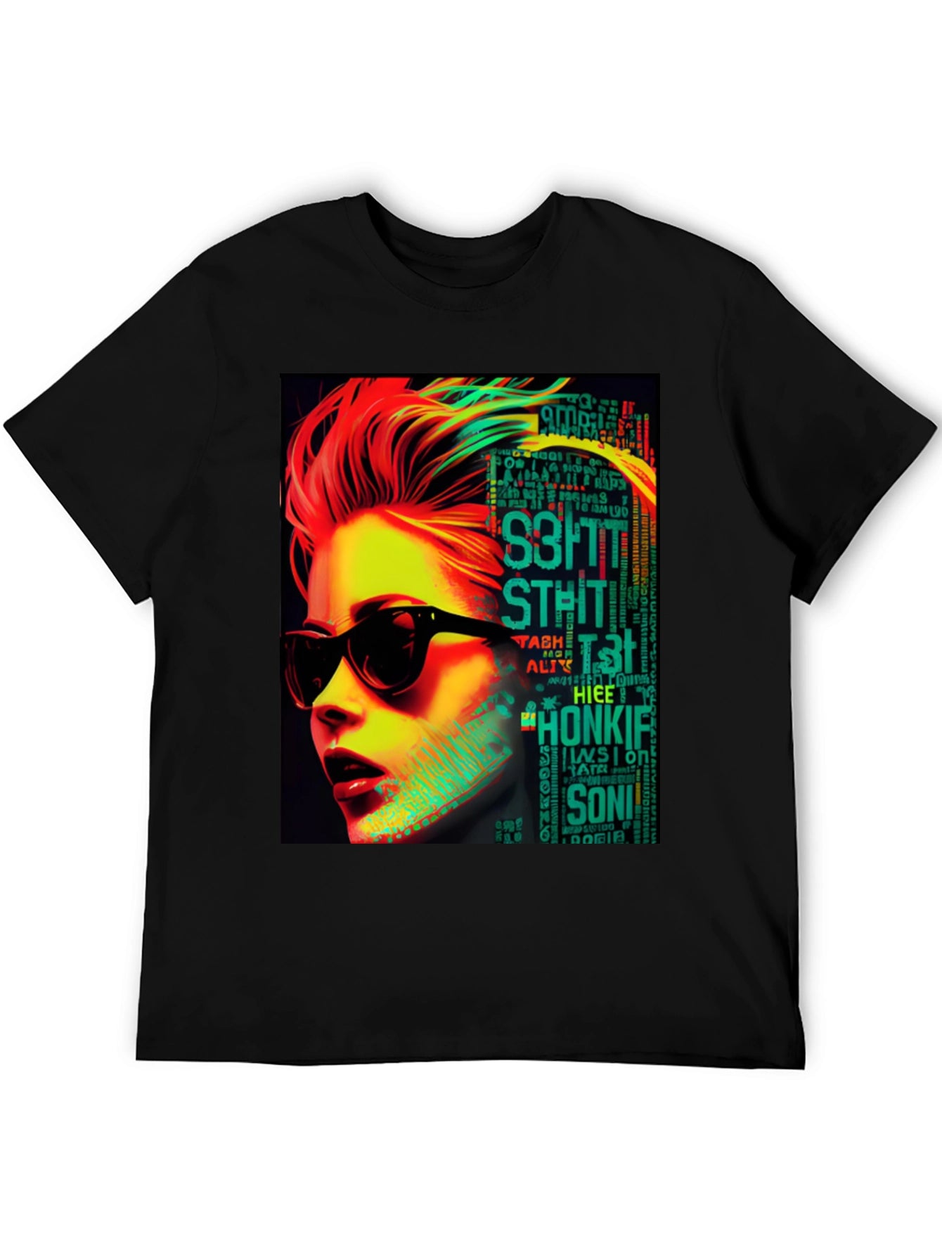 Retro Pop Art T-Shirt - Woman with Sunglasses