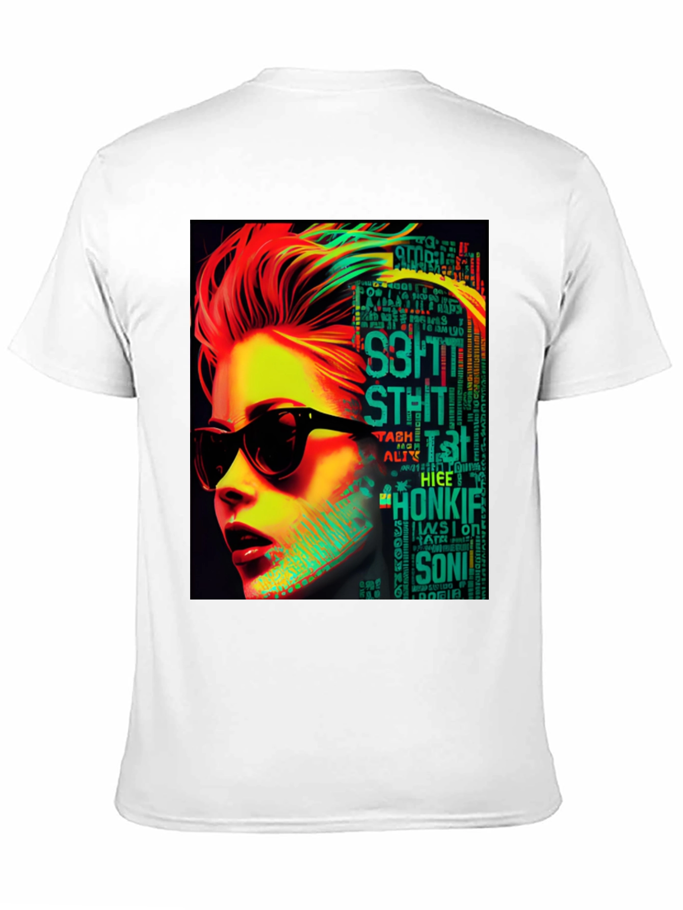 Retro Pop Art T-Shirt - Woman with Sunglasses