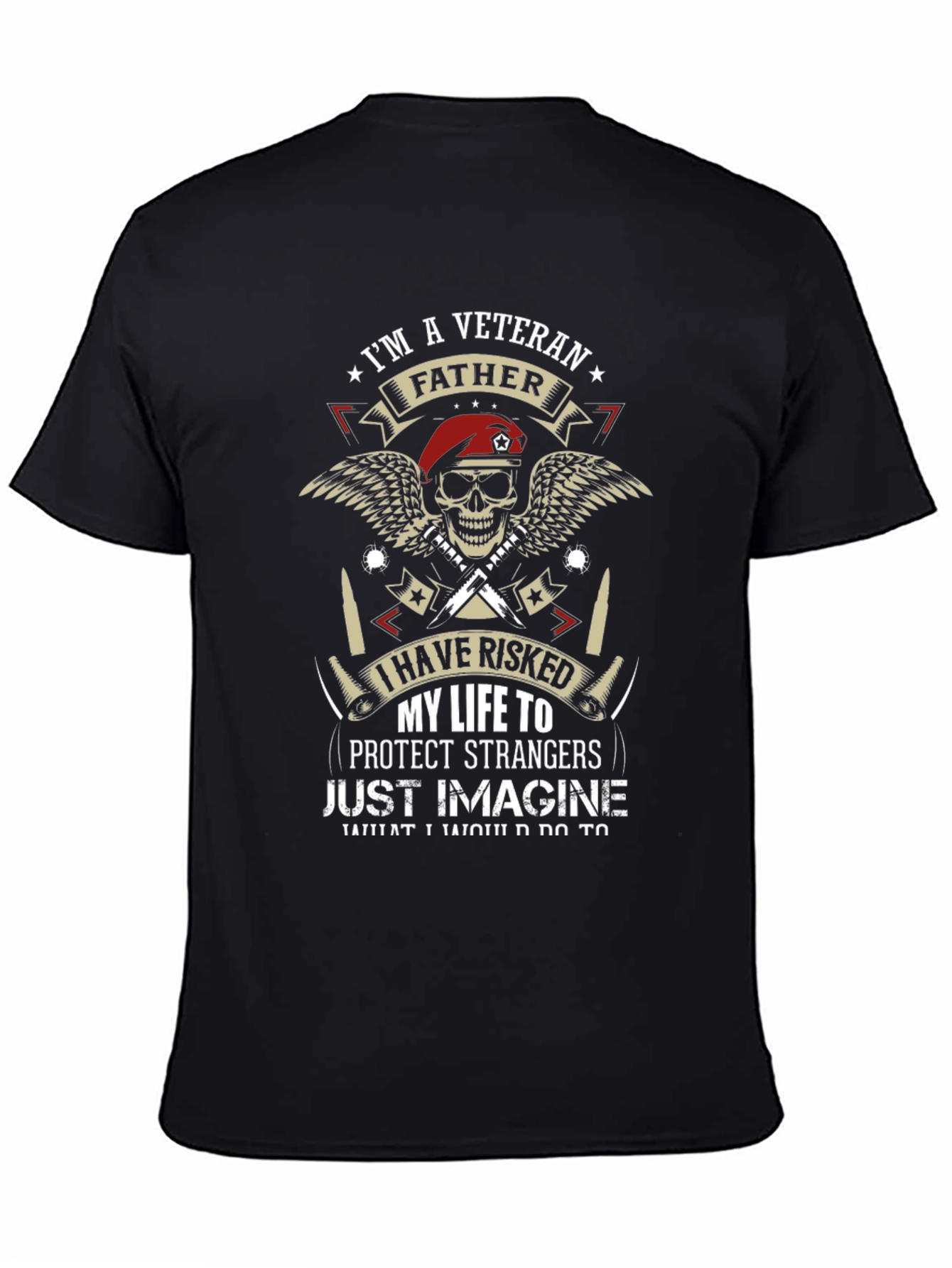 Veteran Father Graphic T-Shirt - Military Pride