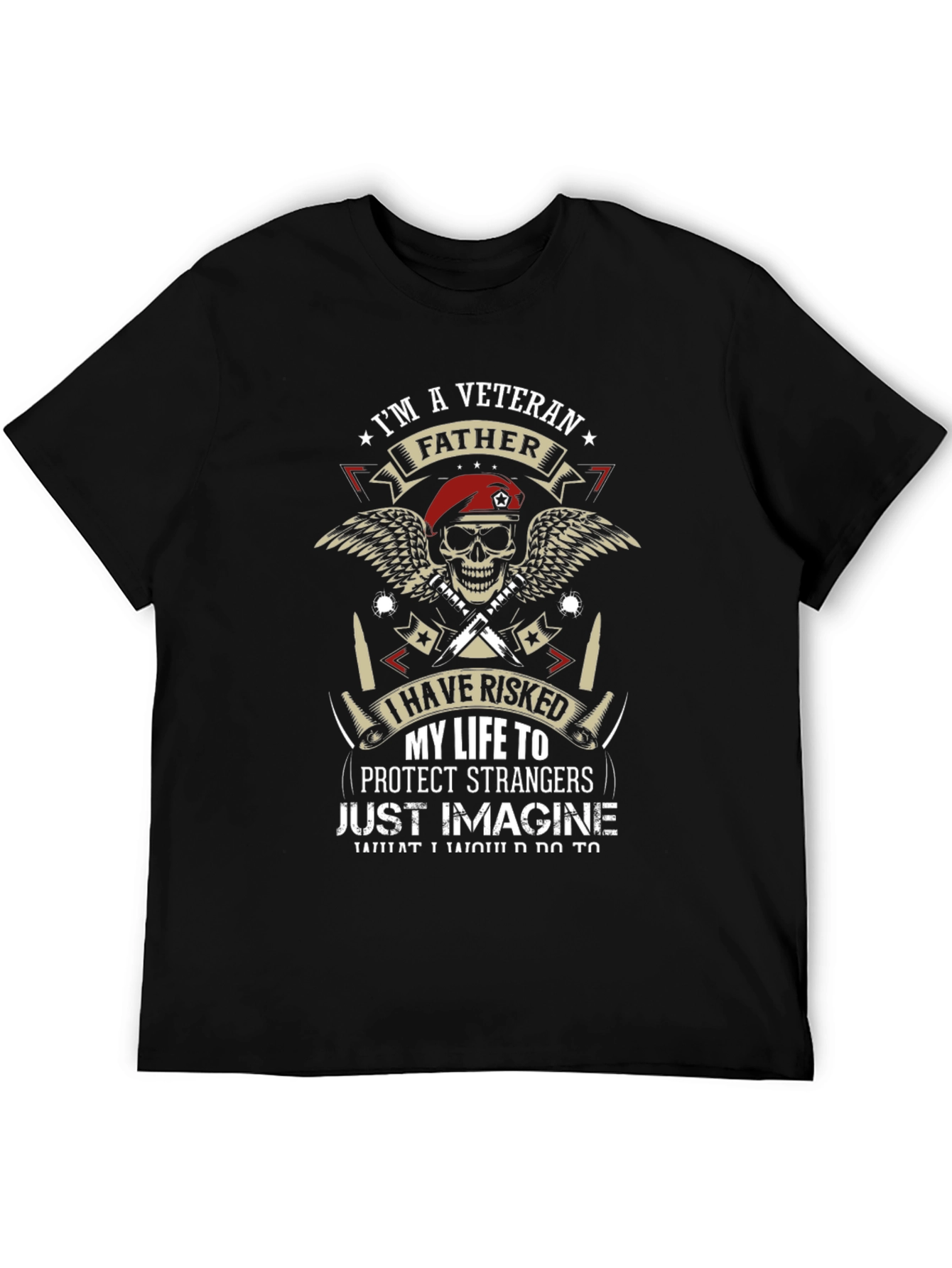 Veteran Father Graphic T-Shirt - Military Pride