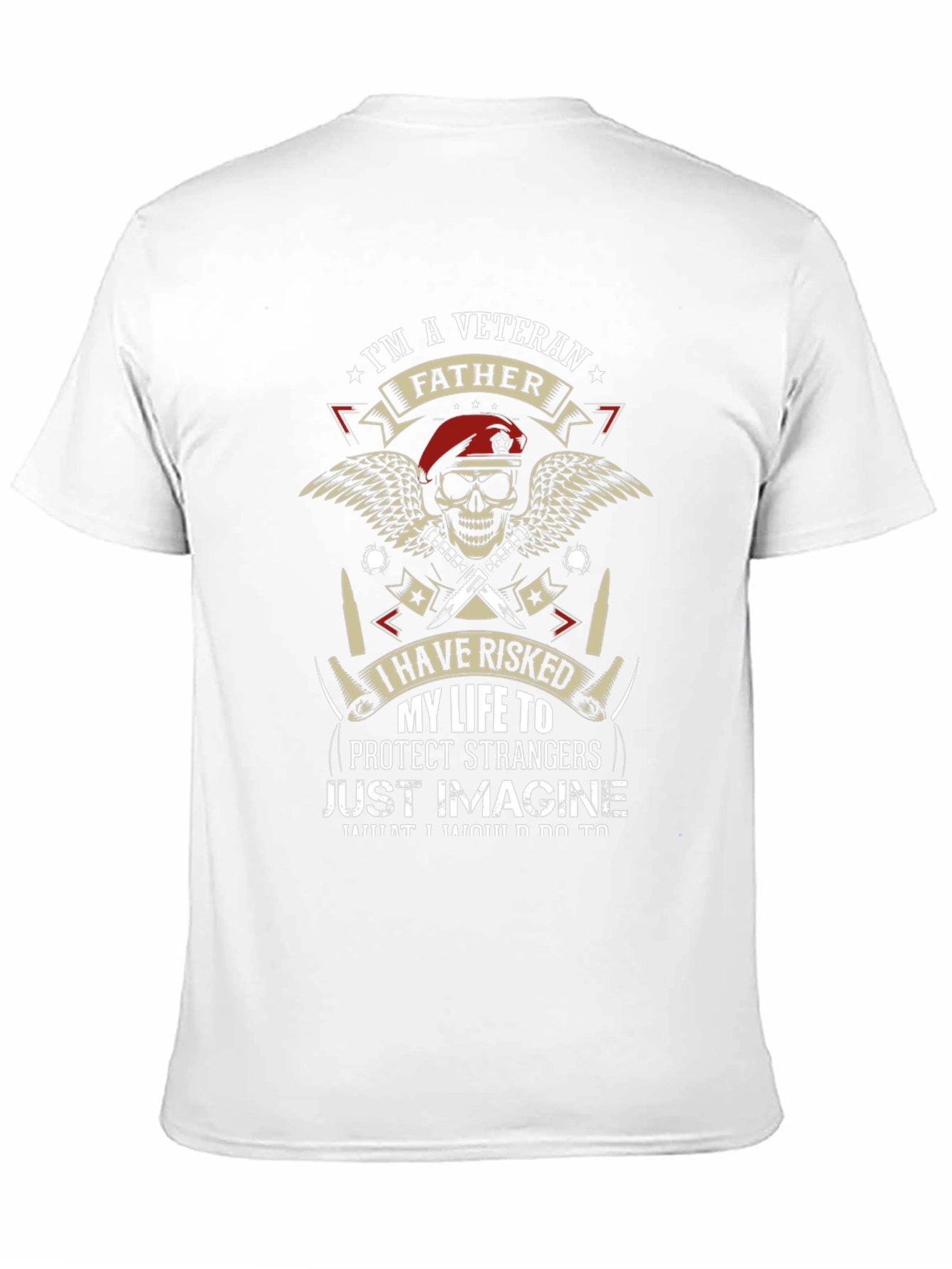 Veteran Father Graphic T-Shirt - Military Pride