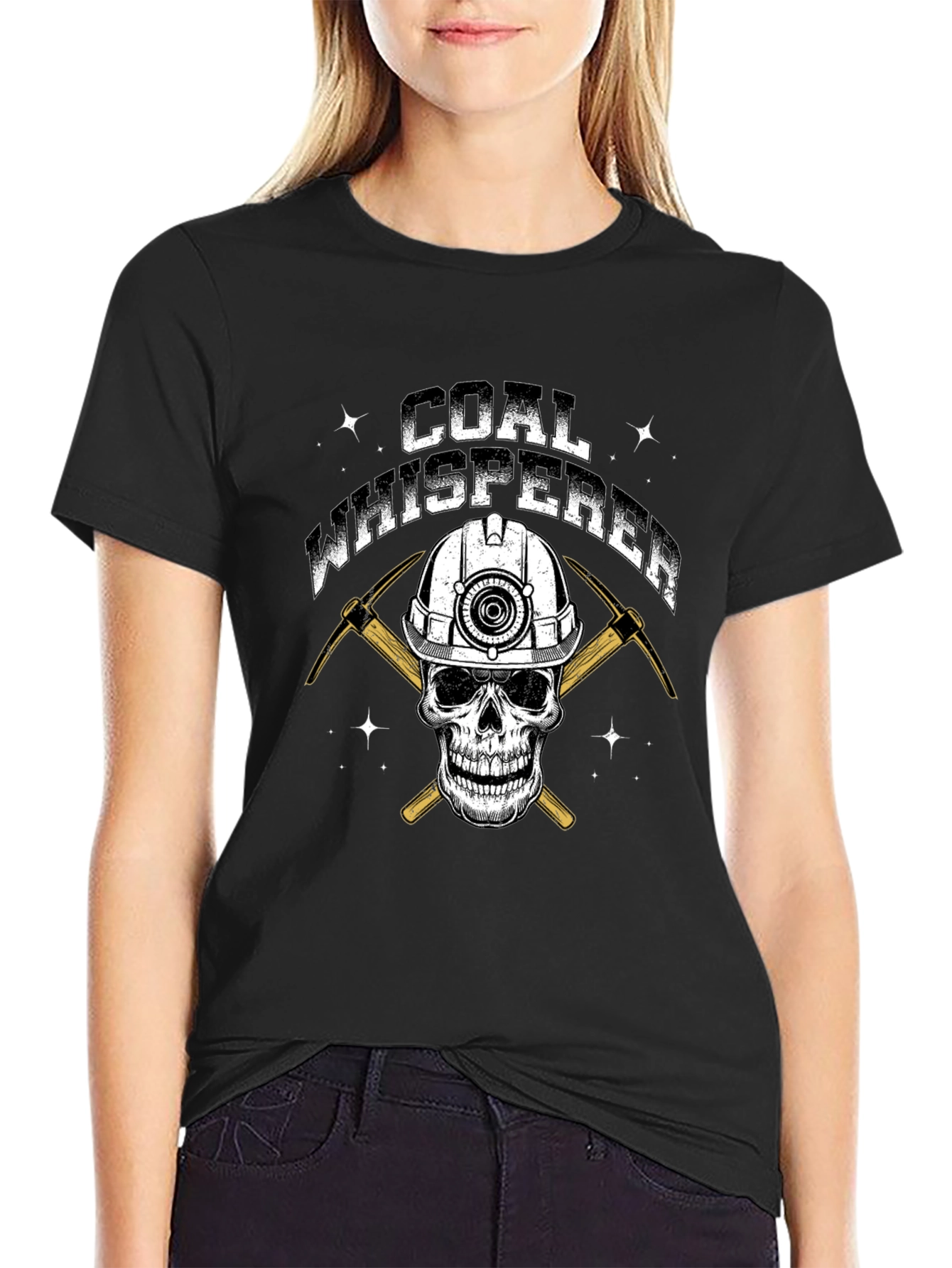 Coal Whisperer Skull Graphic T-Shirt