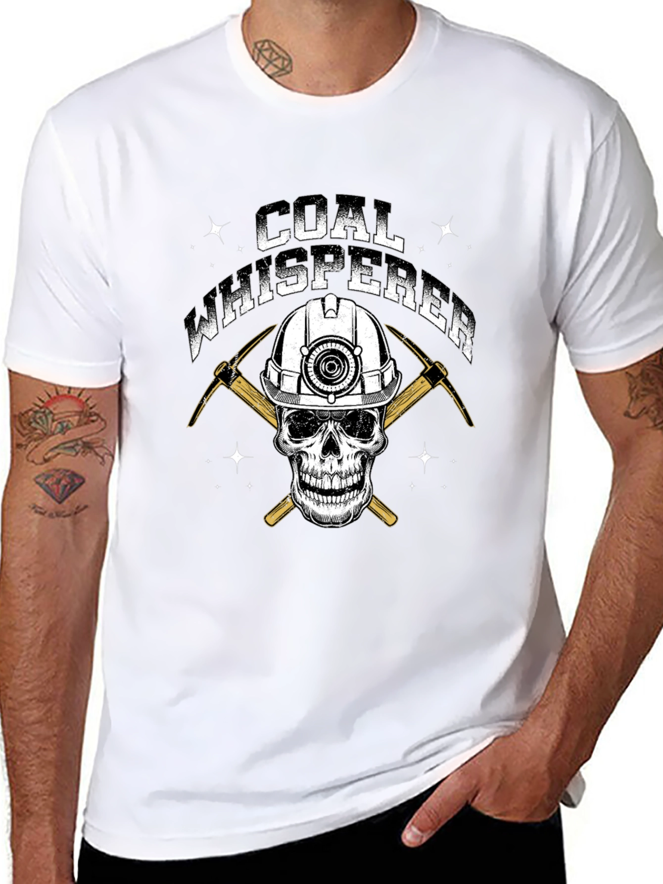 Coal Whisperer Skull Graphic T-Shirt