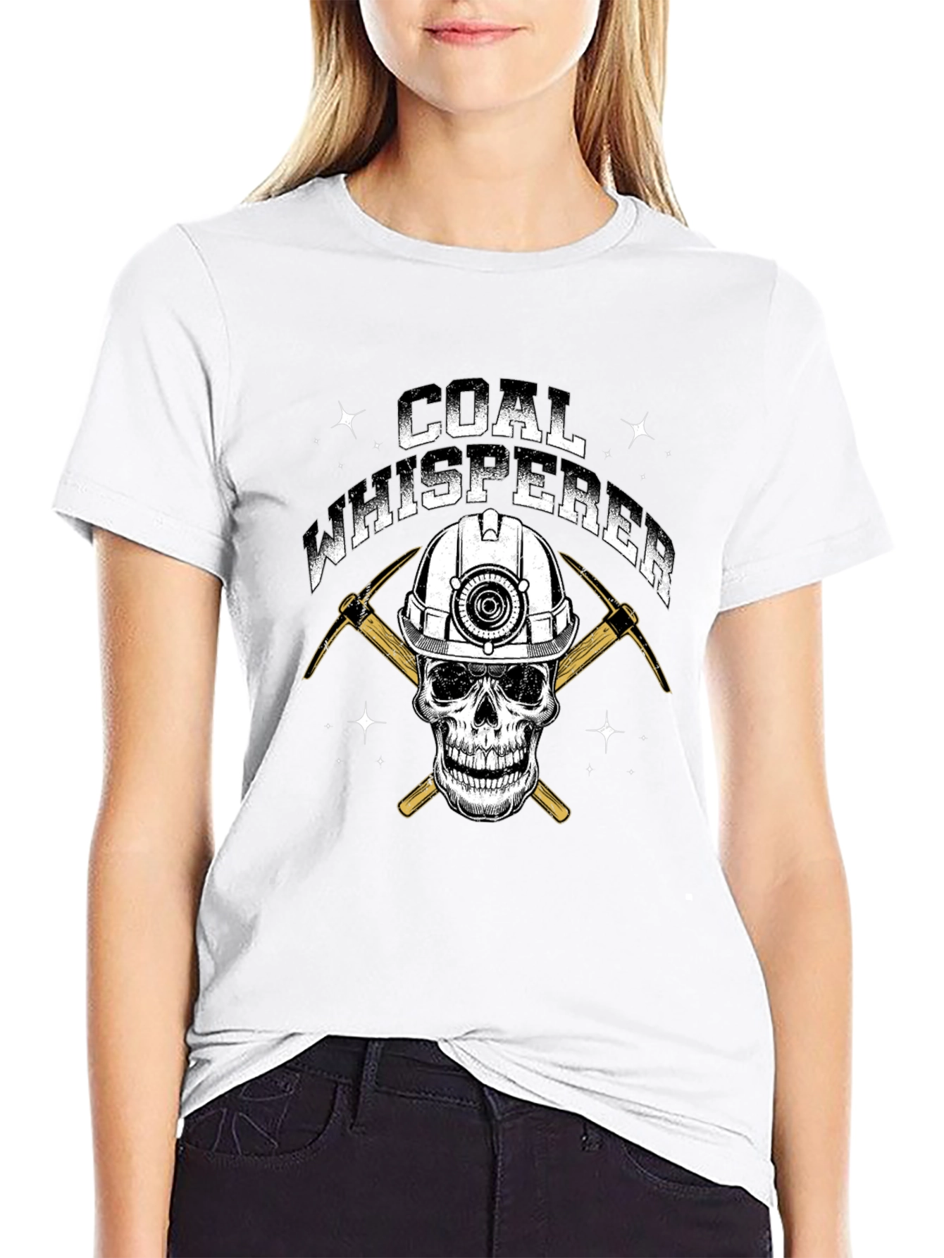 Coal Whisperer Skull Graphic T-Shirt