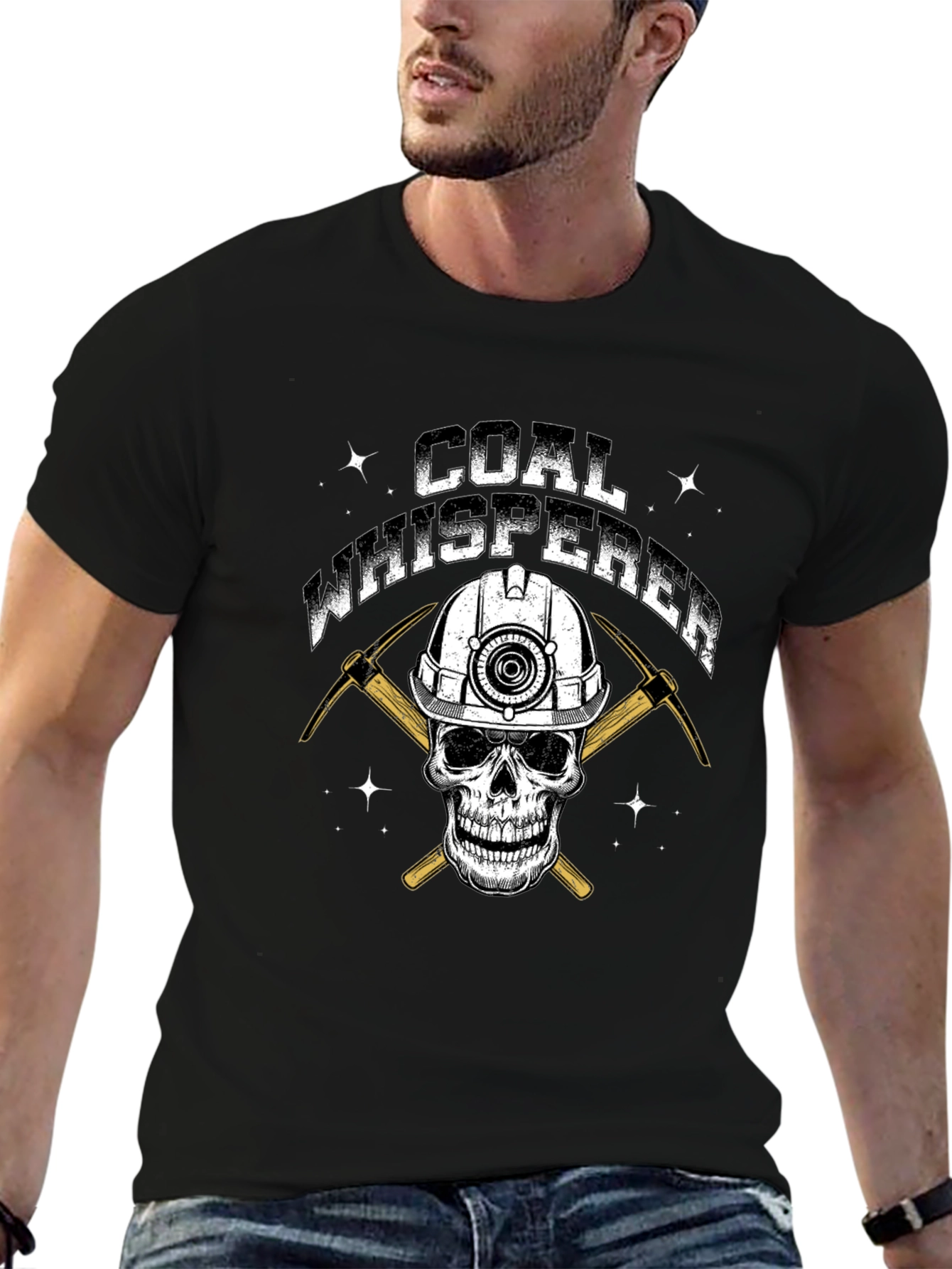 Coal Whisperer Skull Graphic T-Shirt