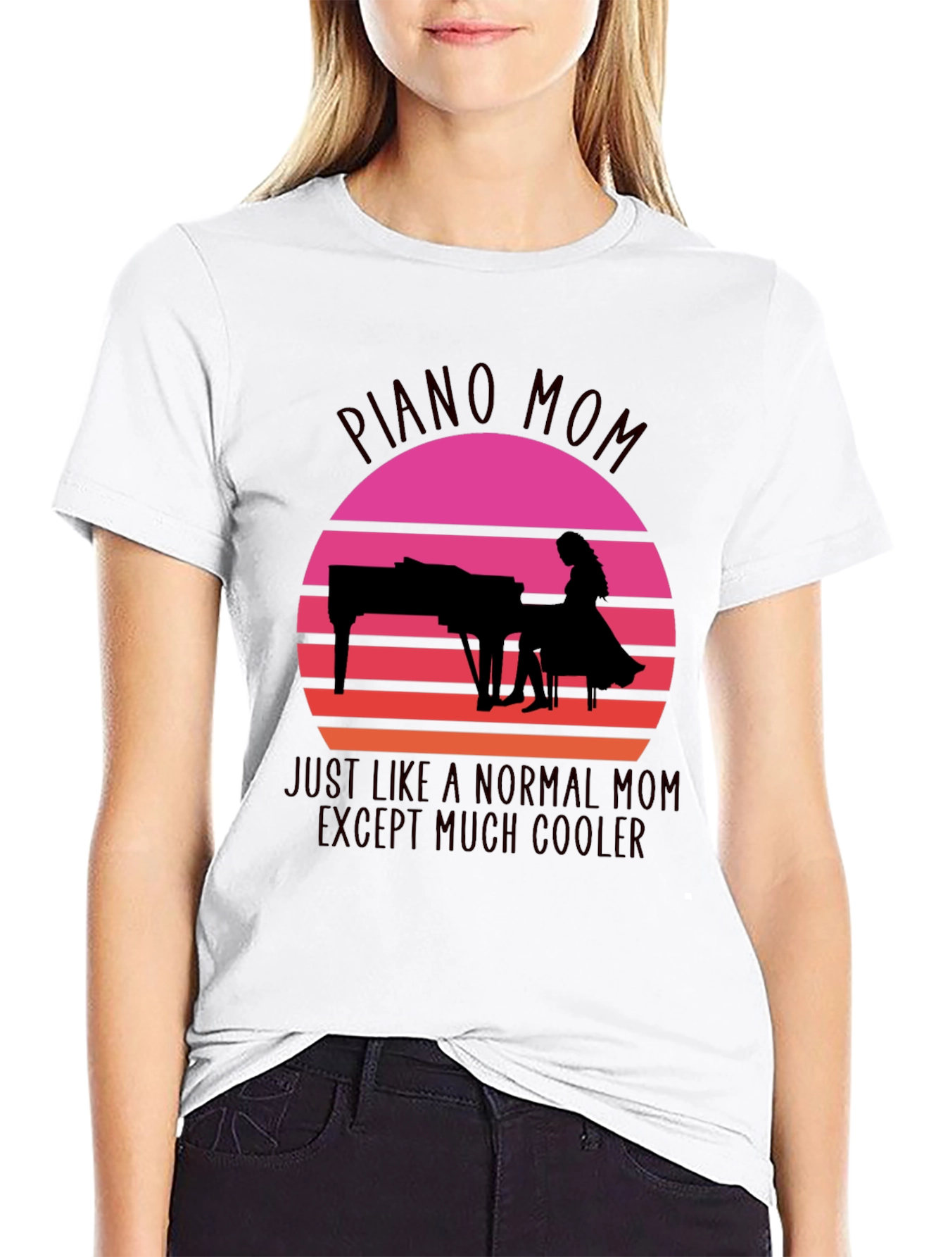 Piano Mom T-Shirt - Musical Gift