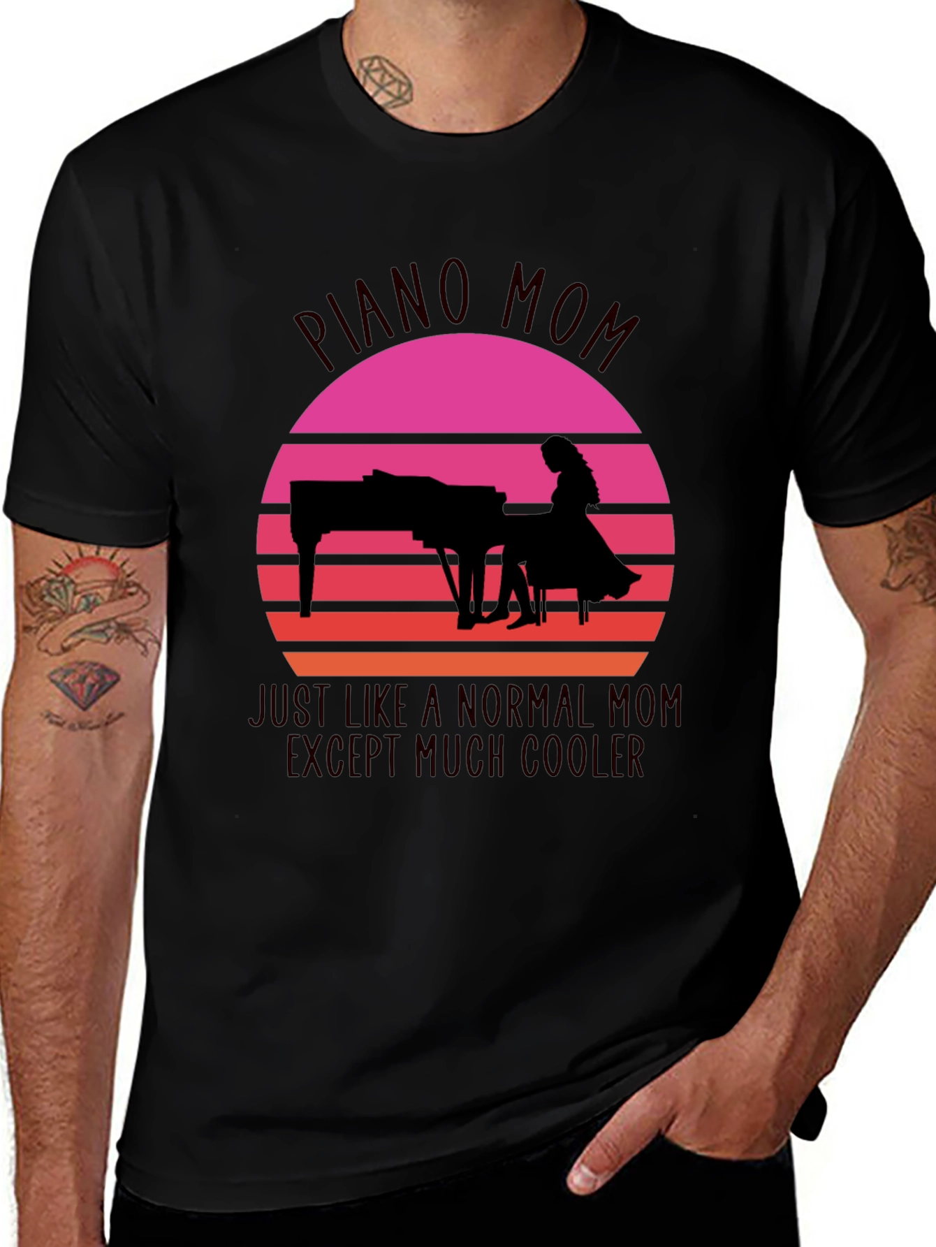 Piano Mom T-Shirt - Musical Gift