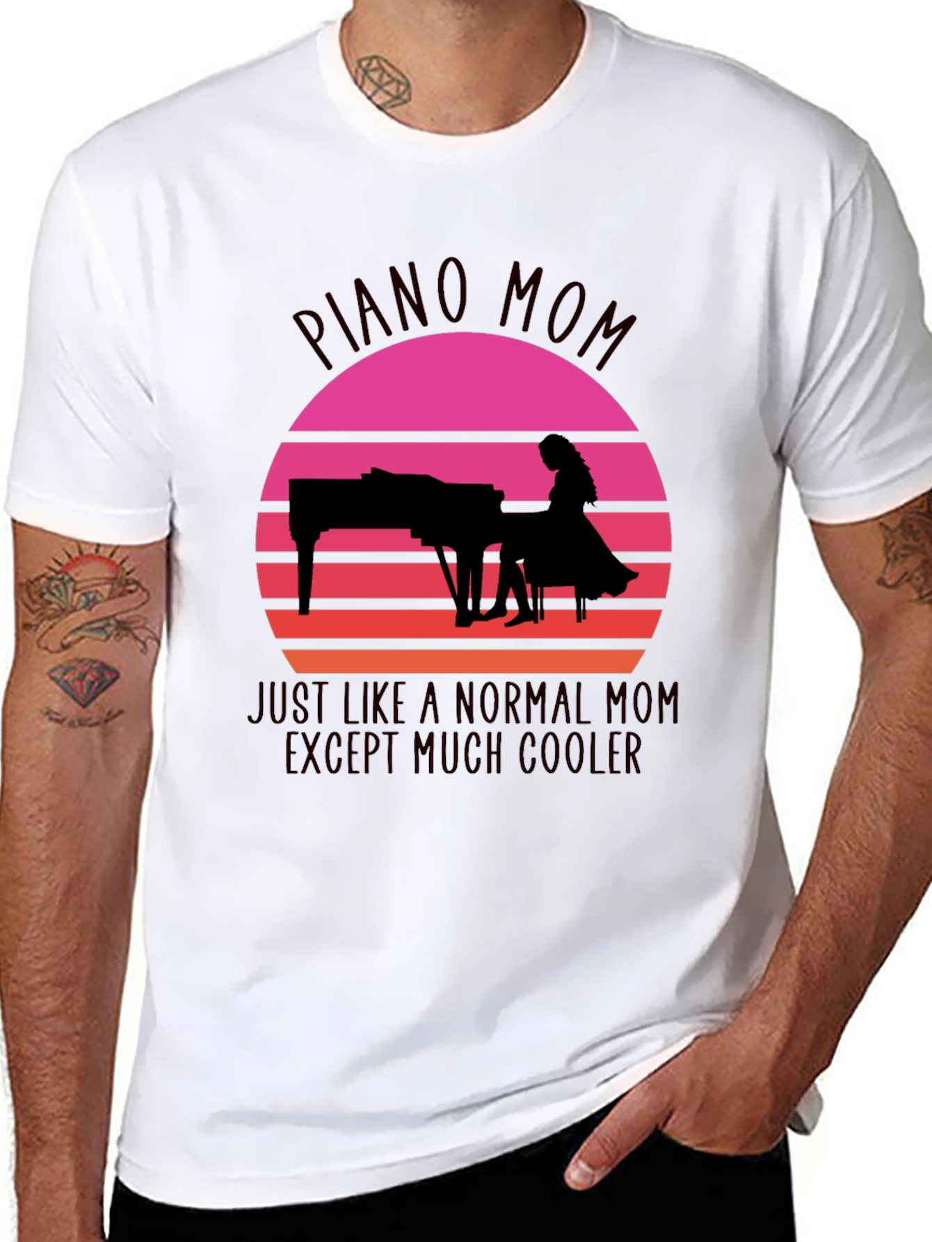 Piano Mom T-Shirt - Musical Gift