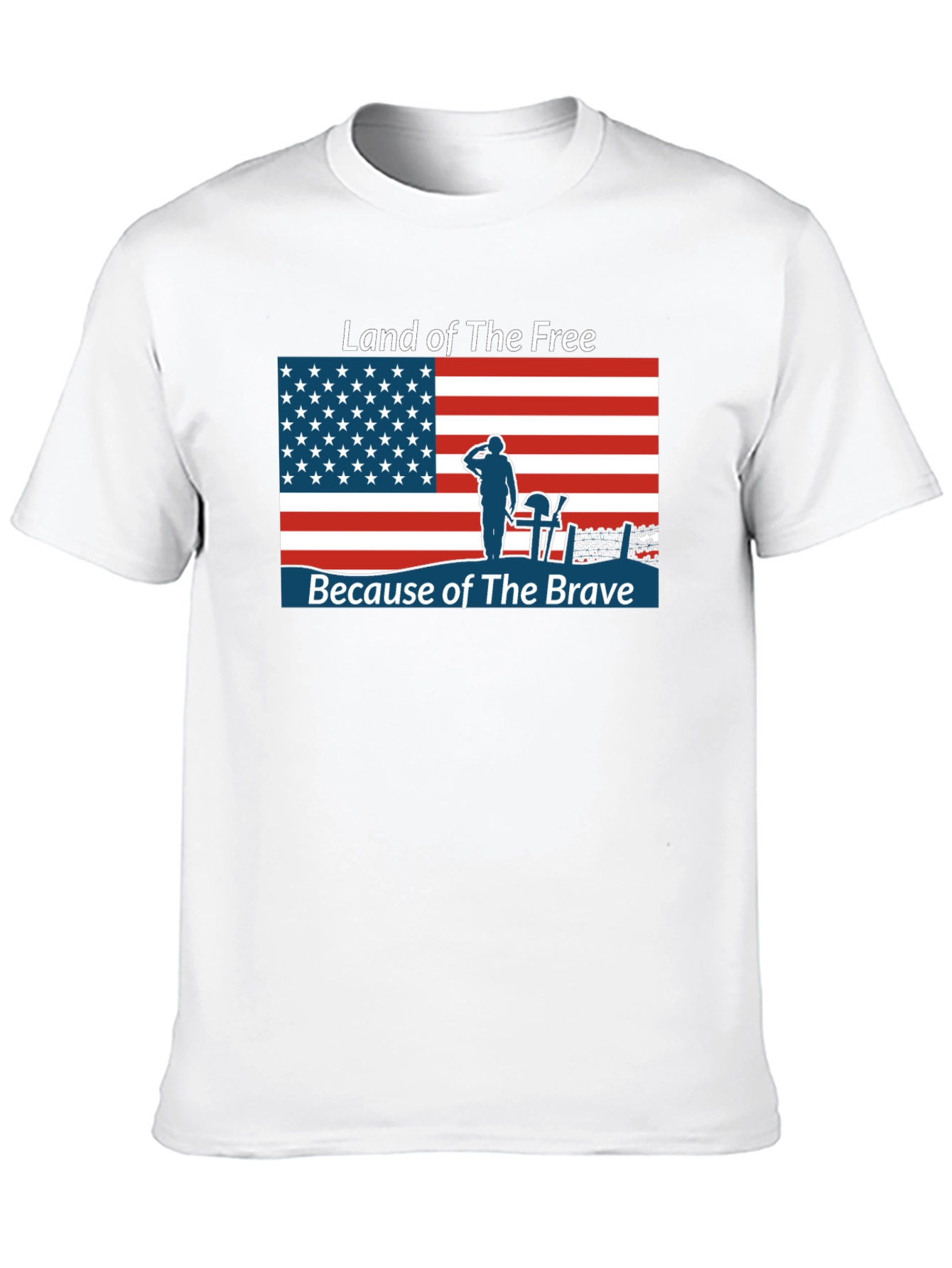 Land of the Free T-Shirt Patriotic USA Flag