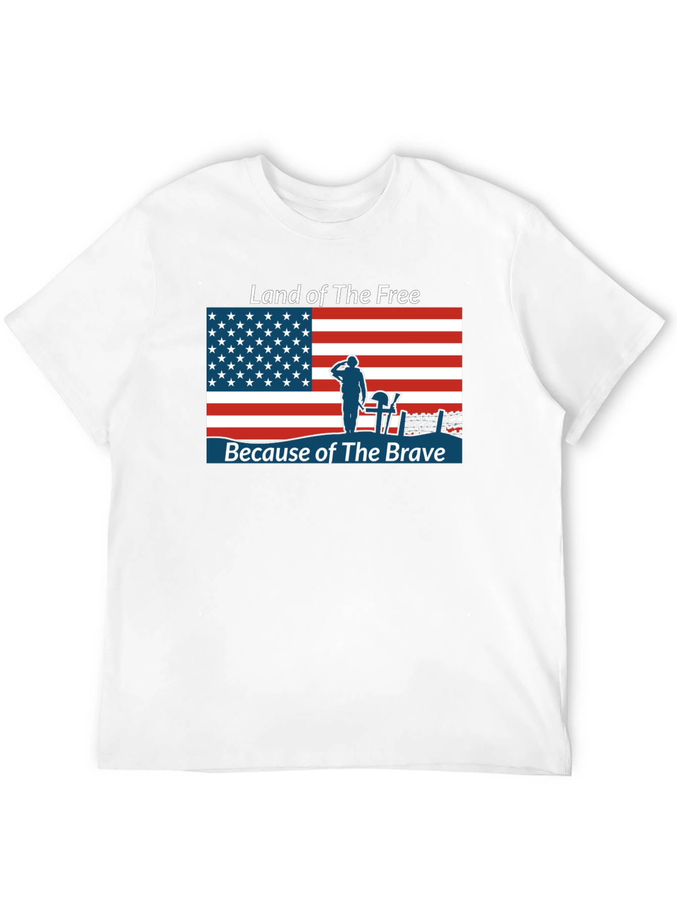 Land of the Free T-Shirt Patriotic USA Flag