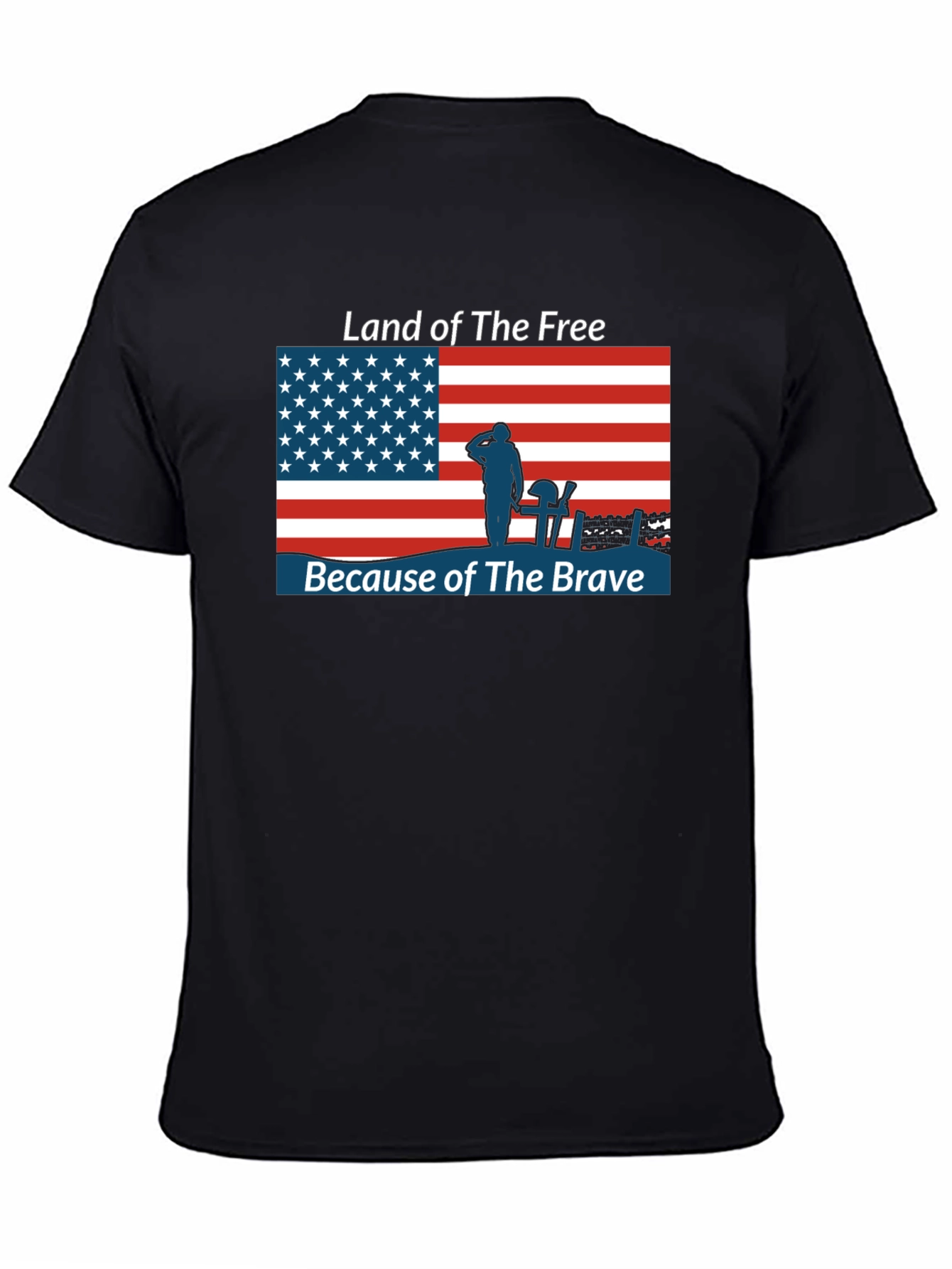 Land of the Free T-Shirt Patriotic USA Flag