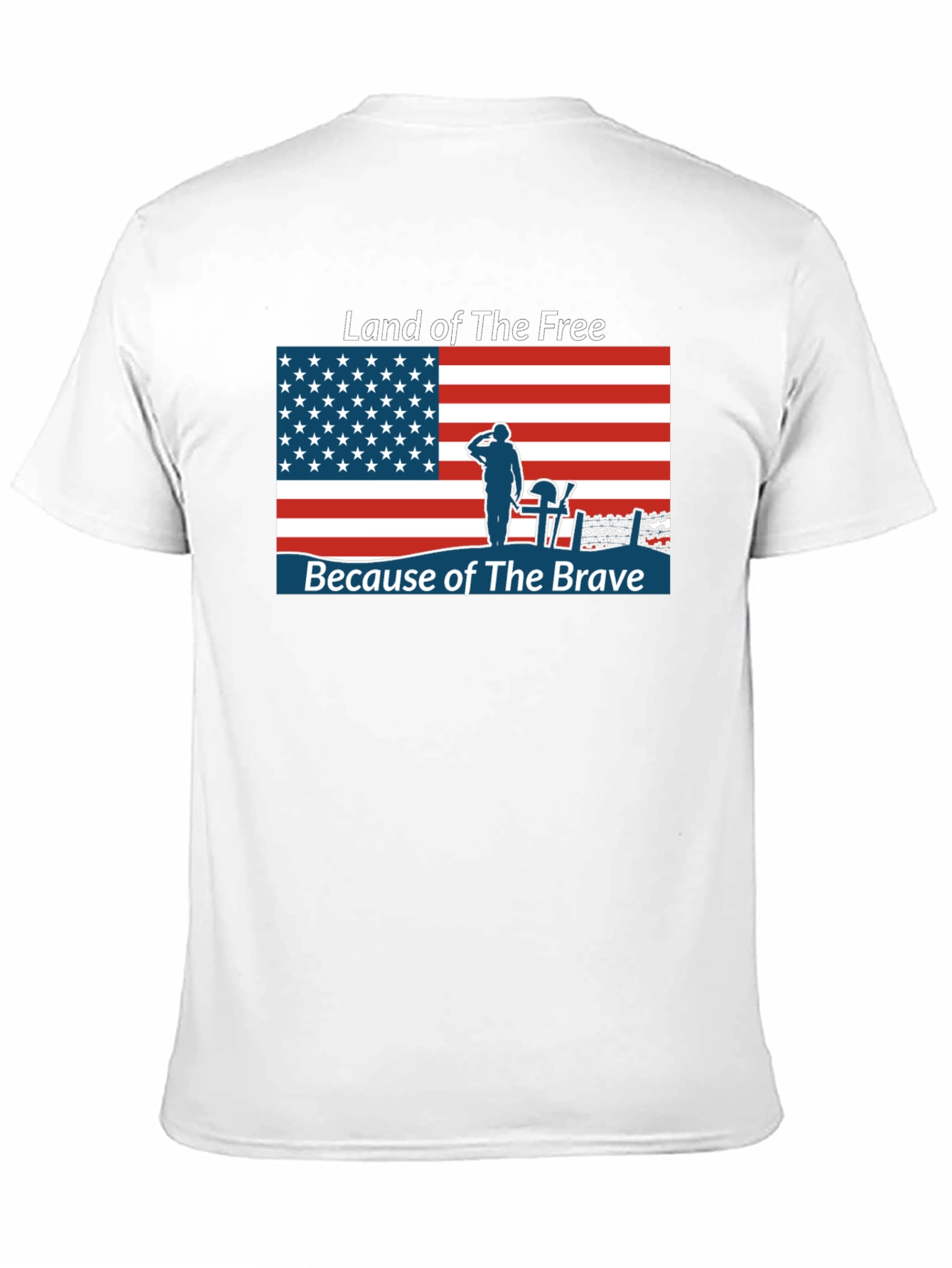 Land of the Free T-Shirt Patriotic USA Flag