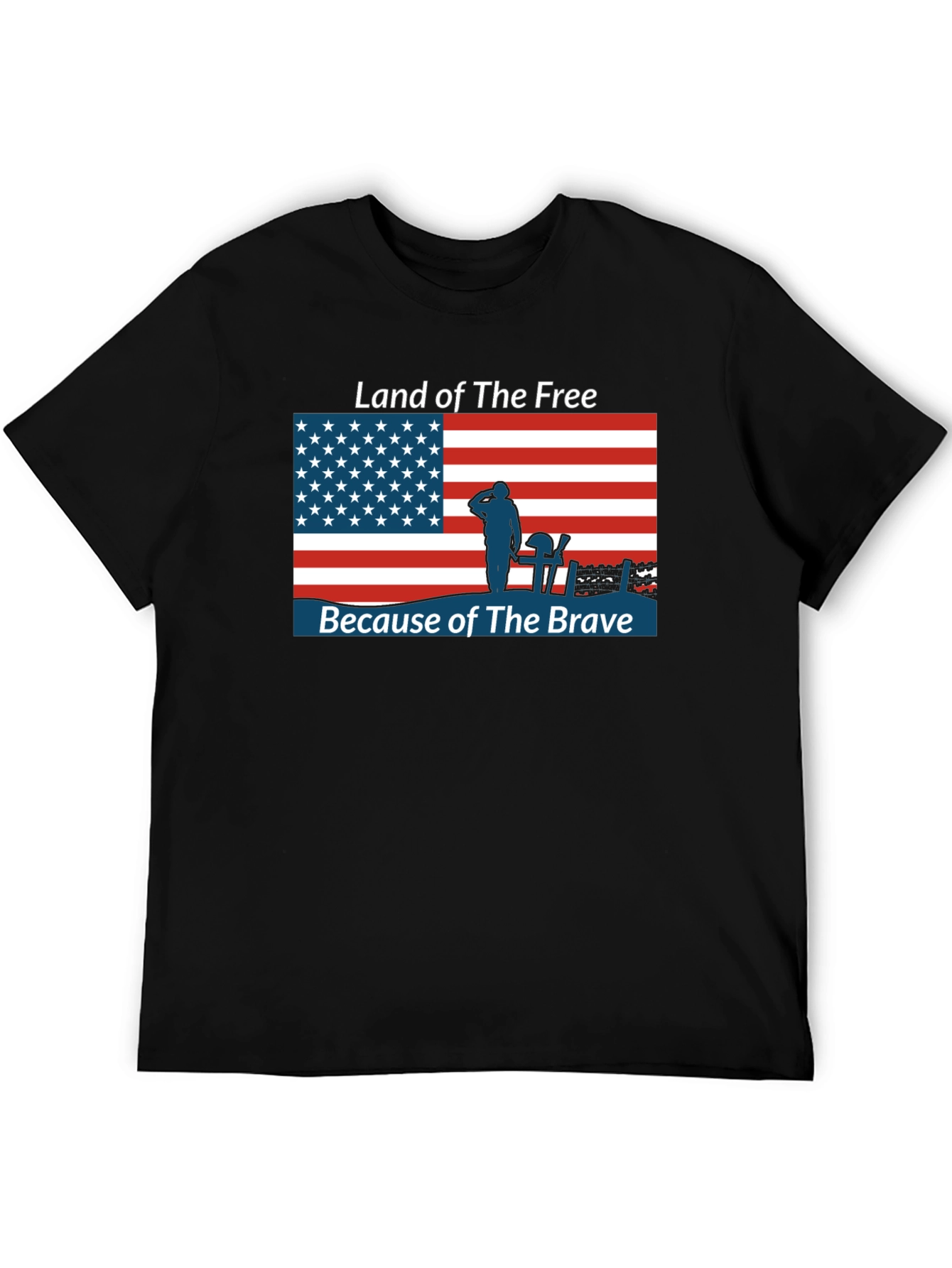 Land of the Free T-Shirt Patriotic USA Flag