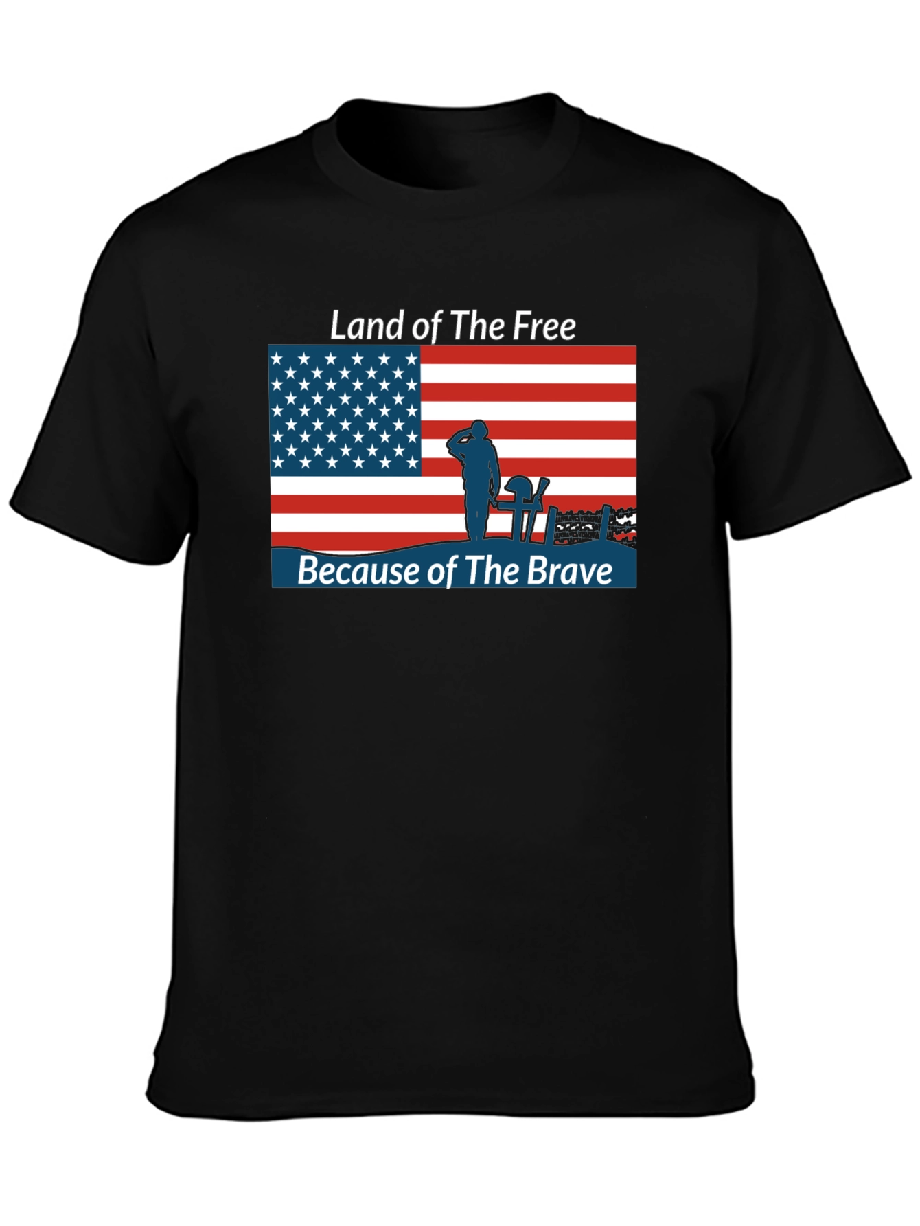 Land of the Free T-Shirt Patriotic USA Flag