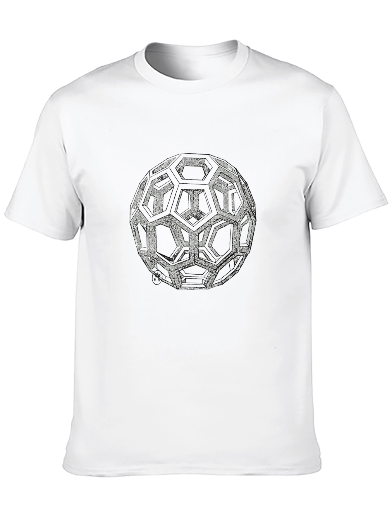 Geometric Sphere Graphic T-Shirt - Modern Style